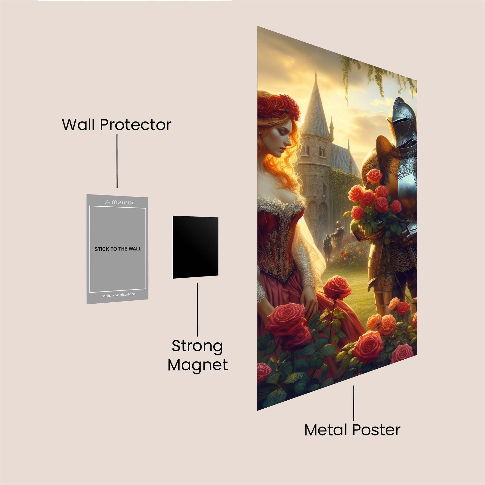 Knightly Romance Safe Wall Magnetic / M