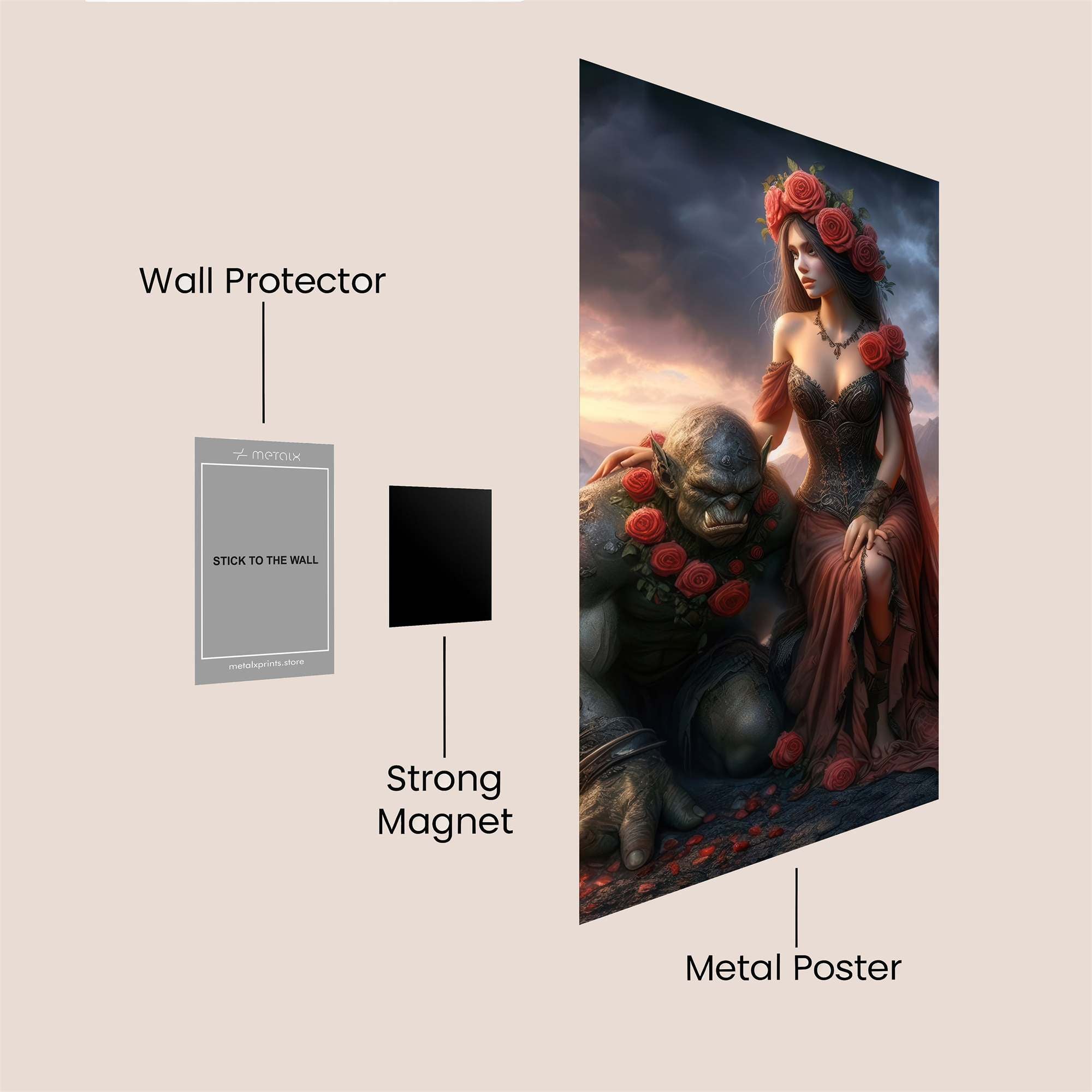 Beauty Tranquil Safe Wall Magnetic / M