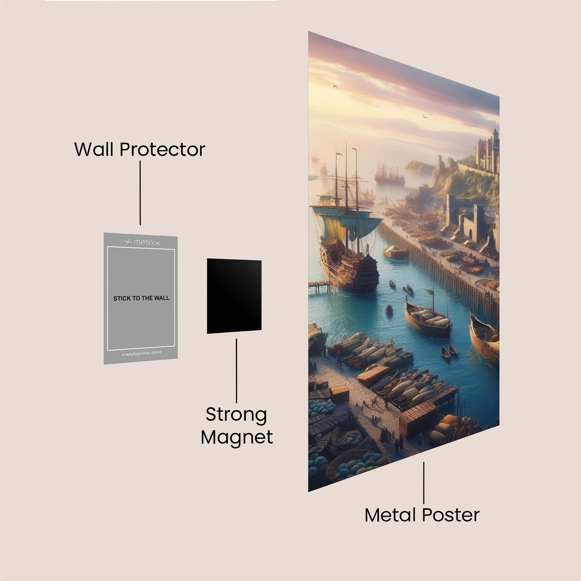 Castle Serenity Safe Wall Magnetic / M