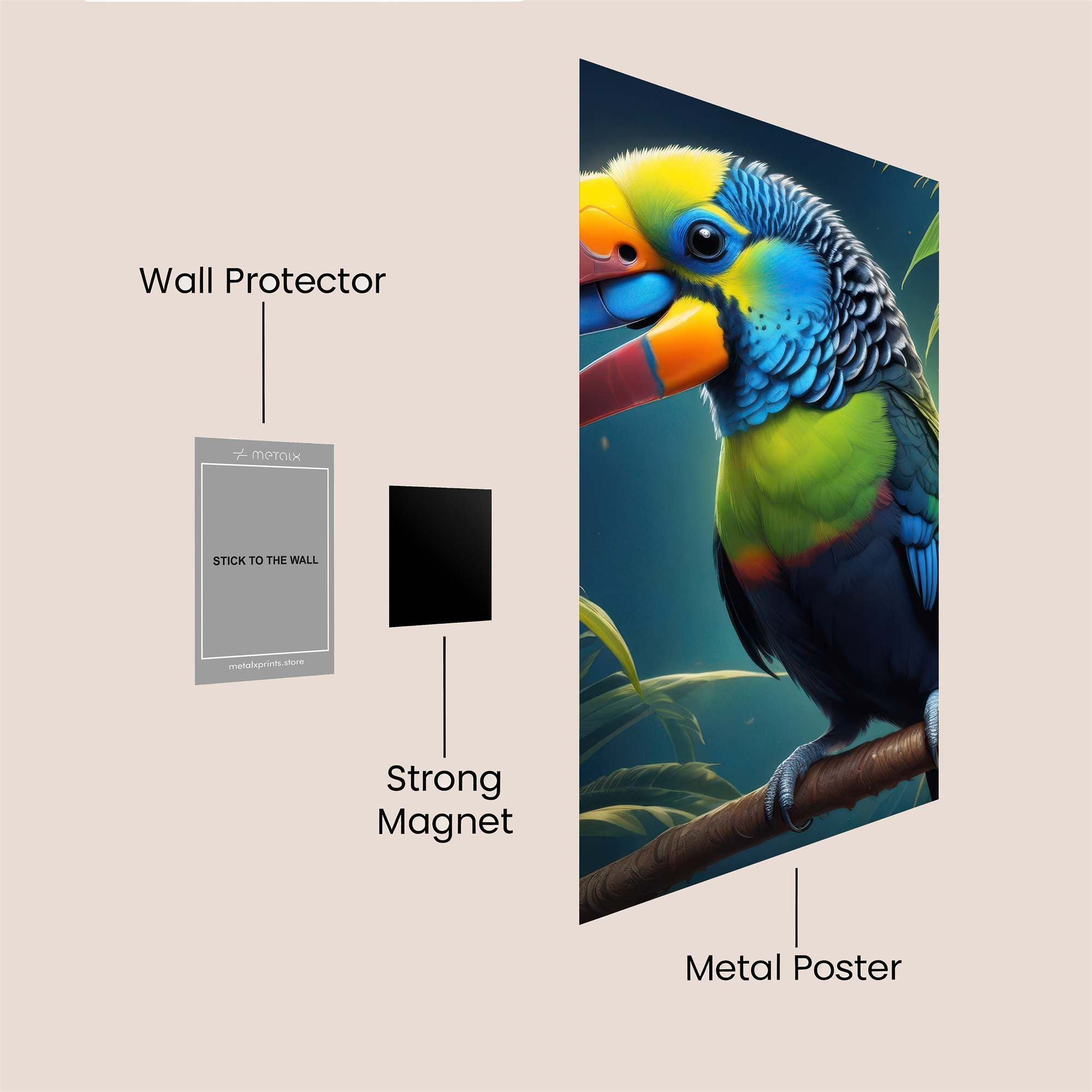 Toucan Twilight Safe Wall Magnetic / M