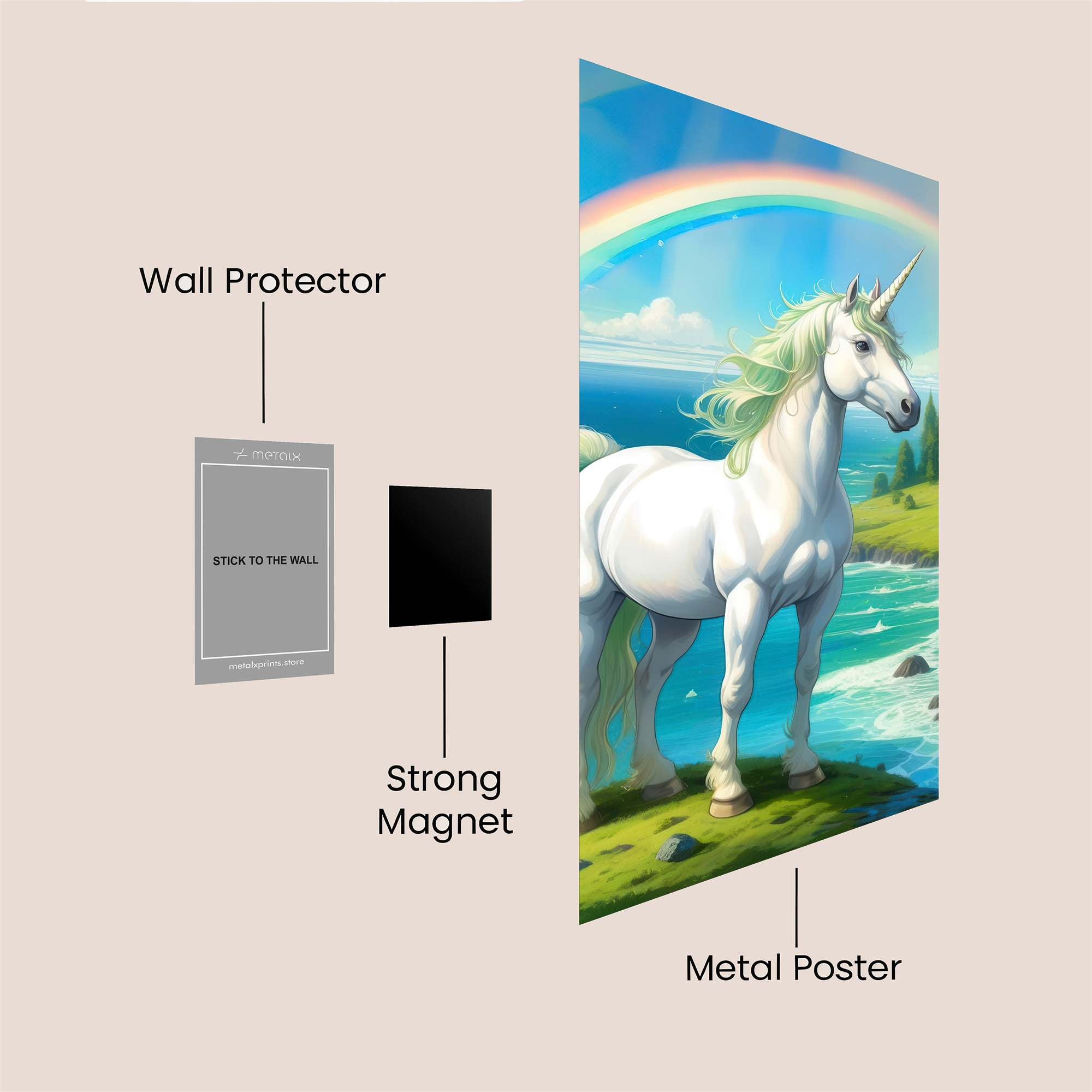 Unicorn Serenity Safe Wall Magnetic / M