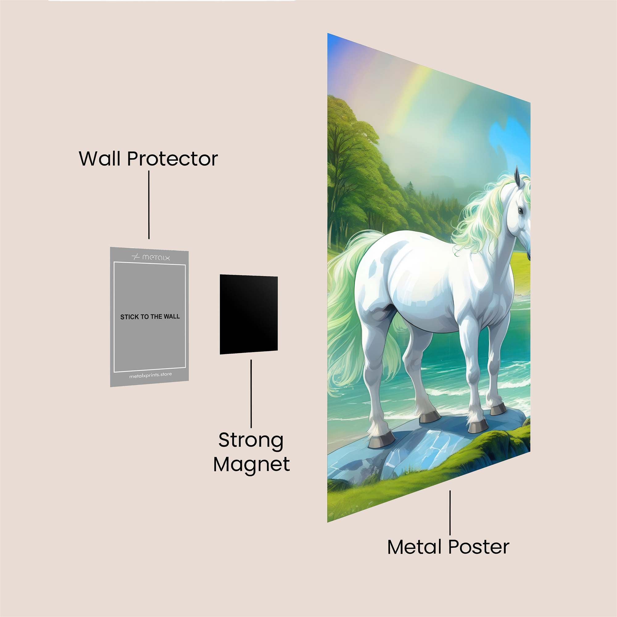Unicorn Serenity Safe Wall Magnetic / M