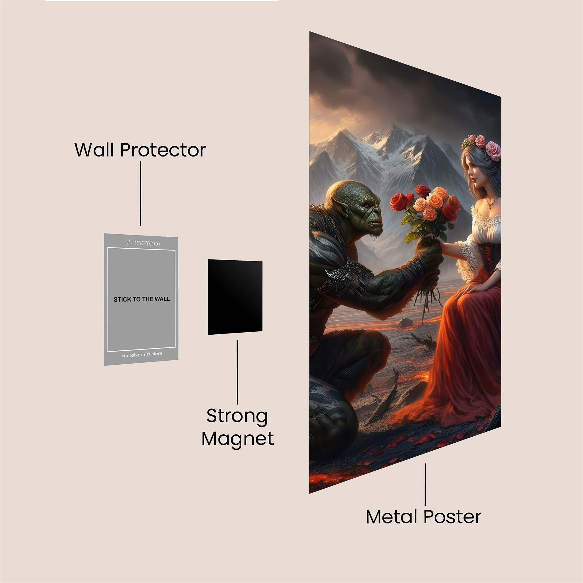 Orc Romance Safe Wall Magnetic / M