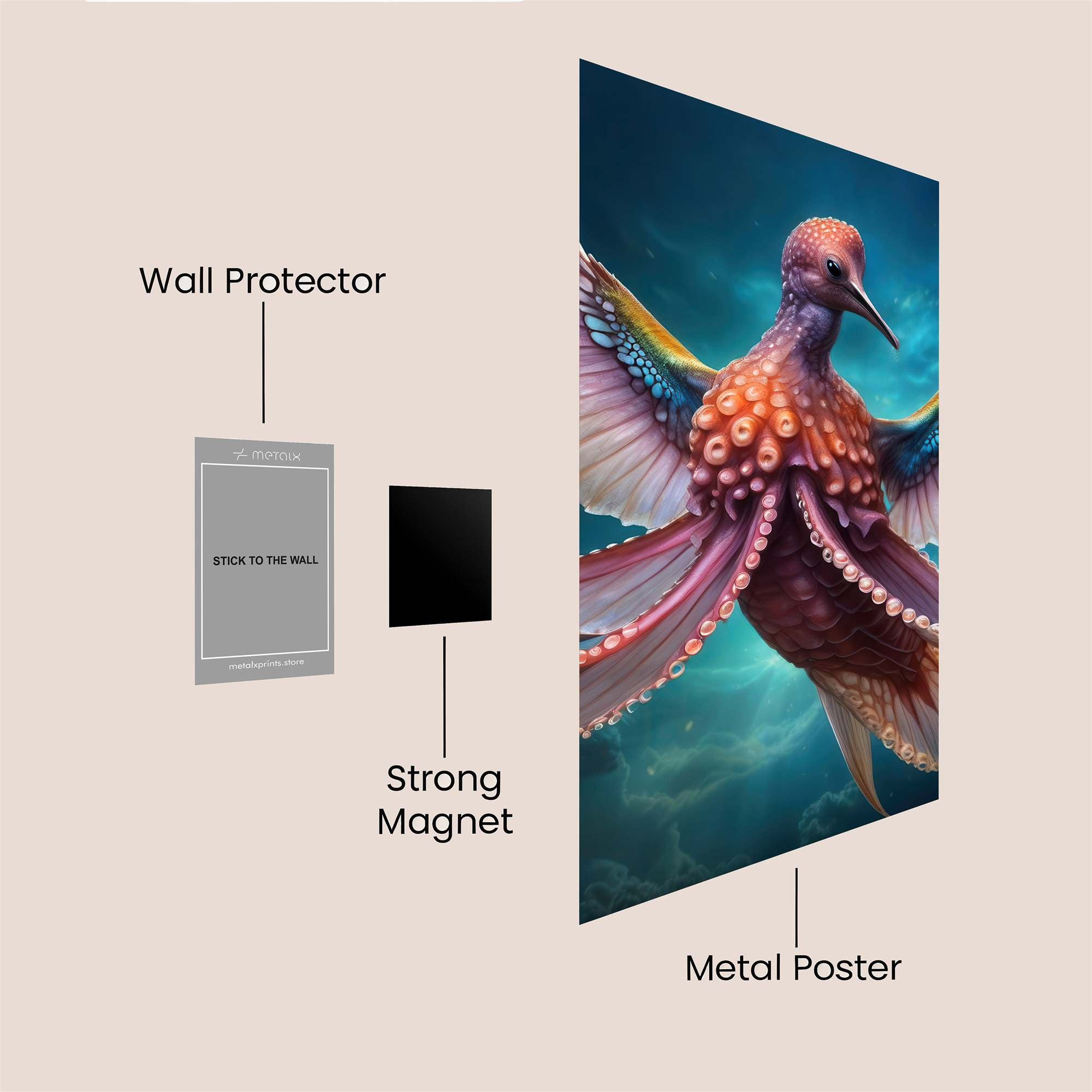 Octopus Dream Safe Wall Magnetic / M