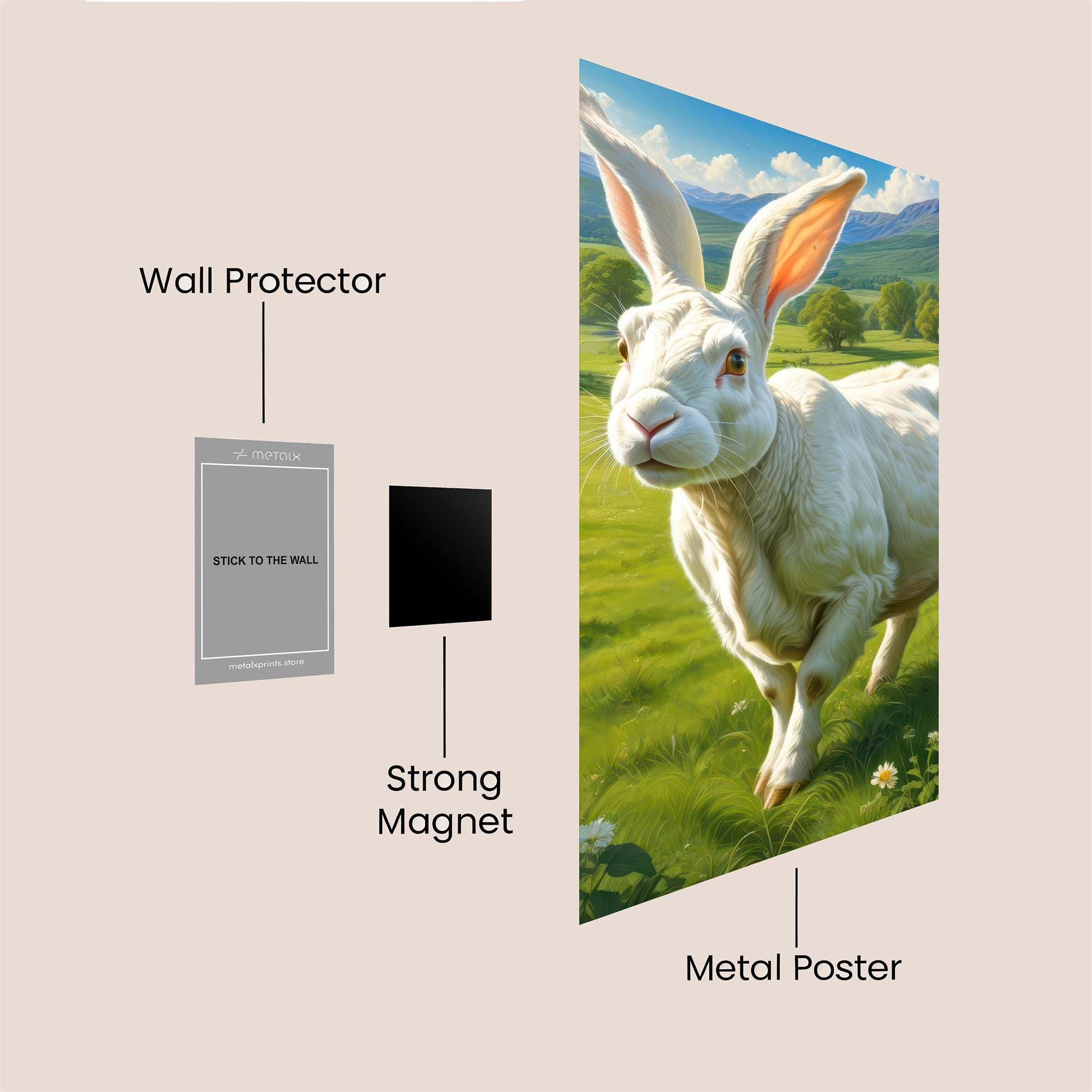 Bunny Bliss Safe Wall Magnetic / M