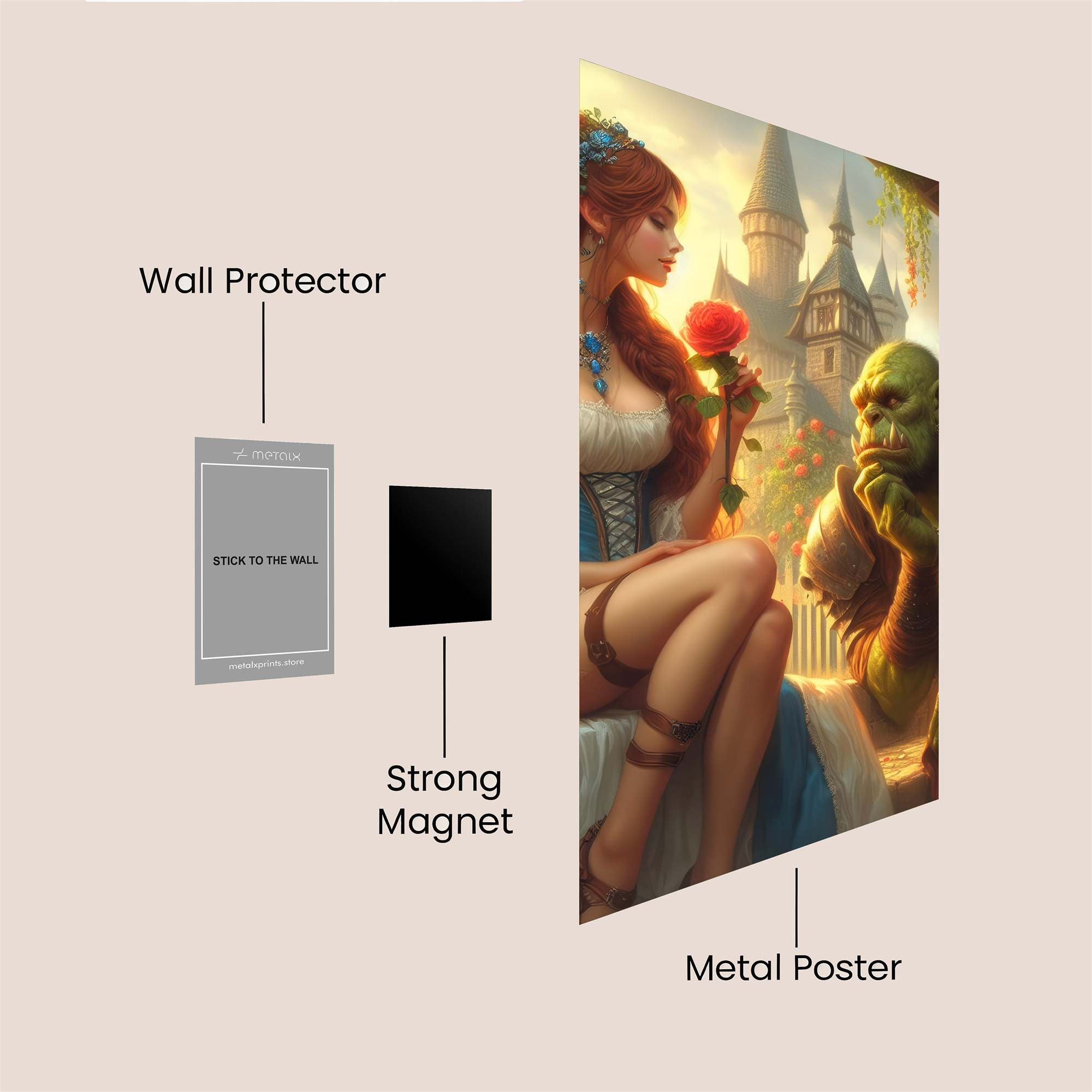 Beauty Enchanting Safe Wall Magnetic / M