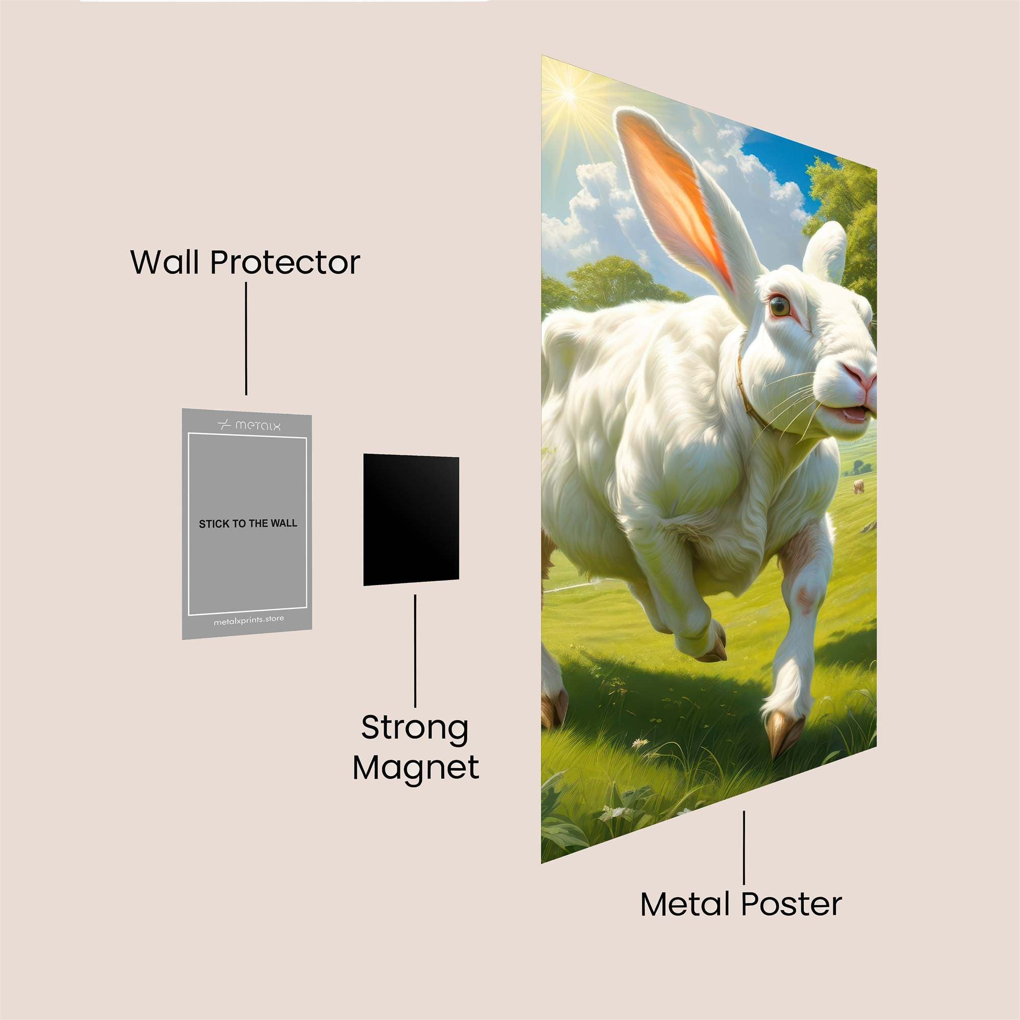 Bunny Bliss Safe Wall Magnetic / M