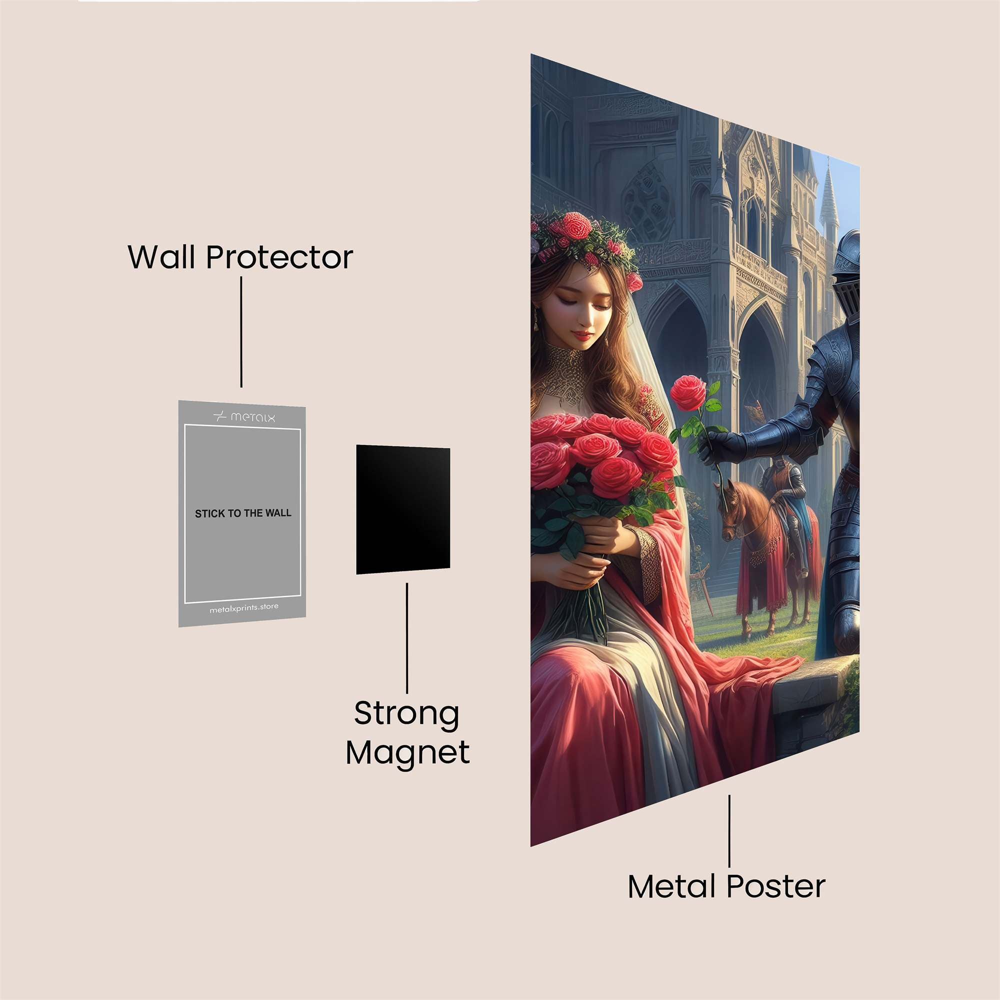 Knightly Romance Safe Wall Magnetic / M
