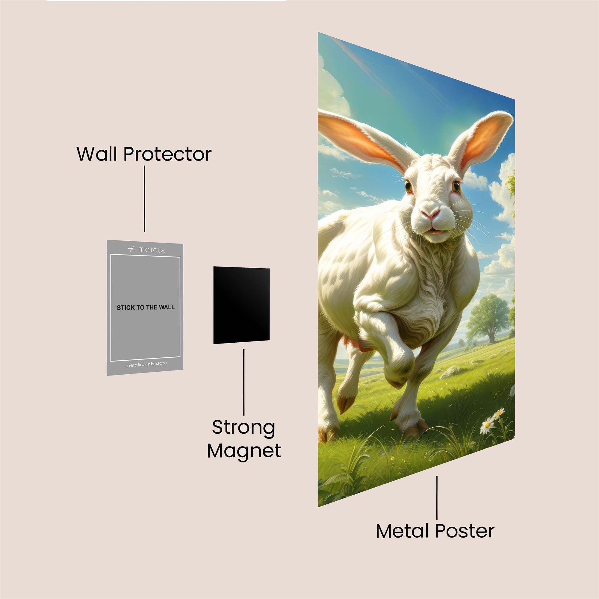 Bunny Bliss Safe Wall Magnetic / M