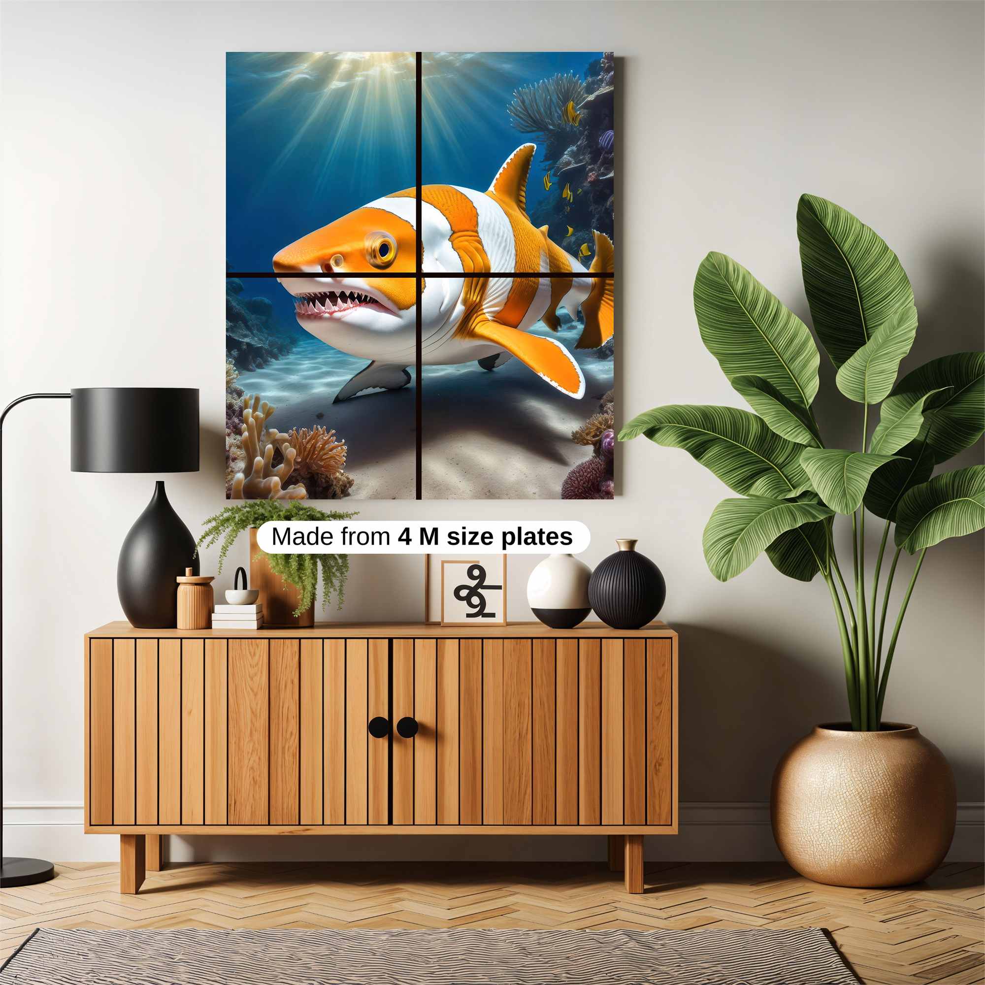 Clownfish Shark Safe Wall Magnetic / M