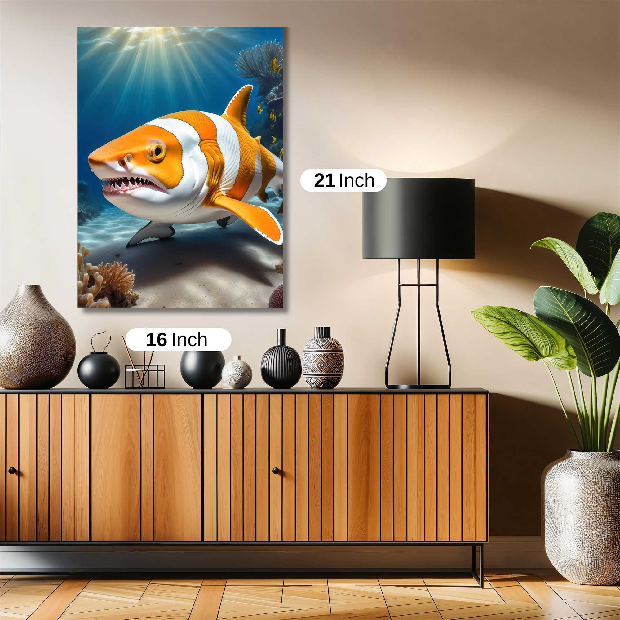 Clownfish Shark Safe Wall Magnetic / M