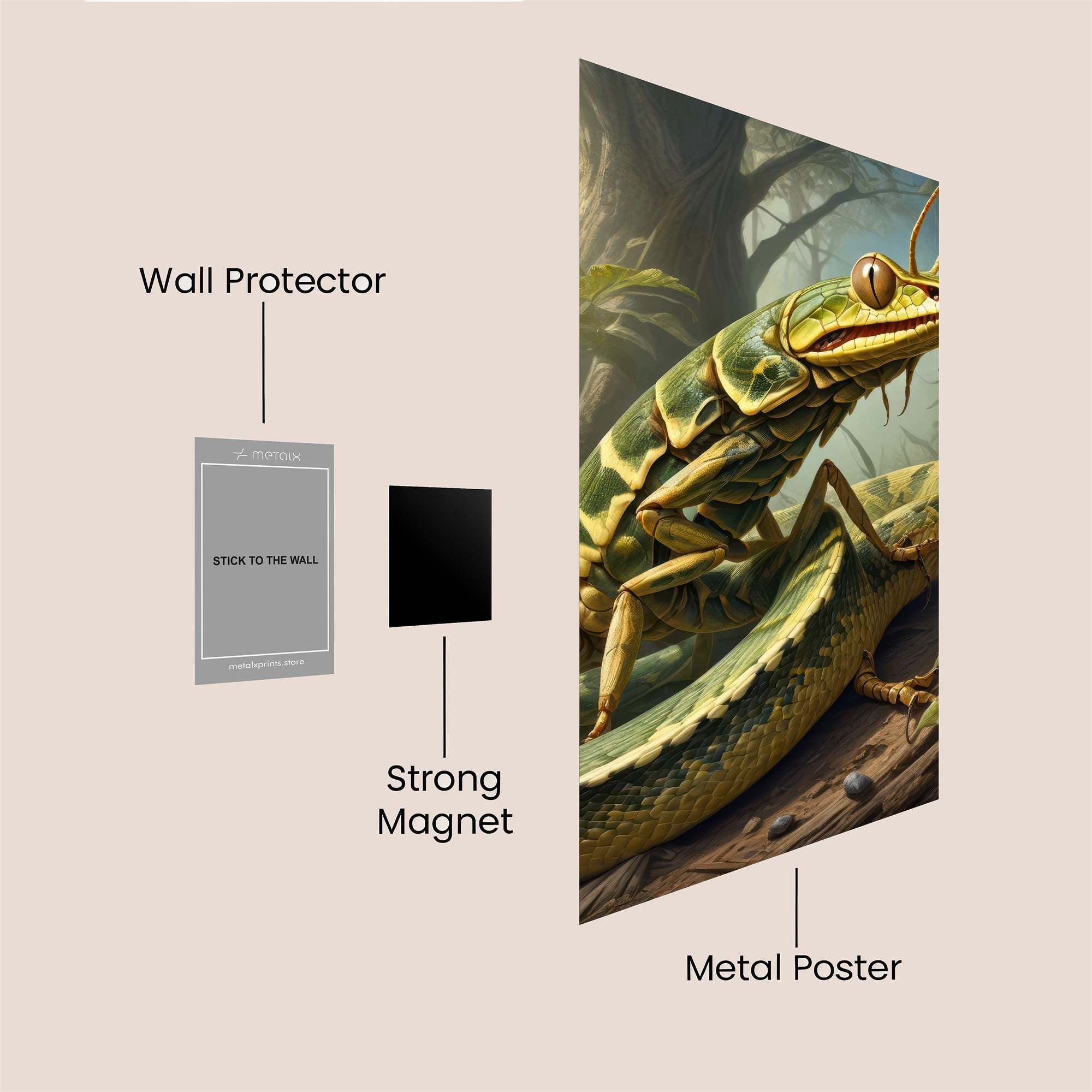 Mantis Mystique Safe Wall Magnetic / M