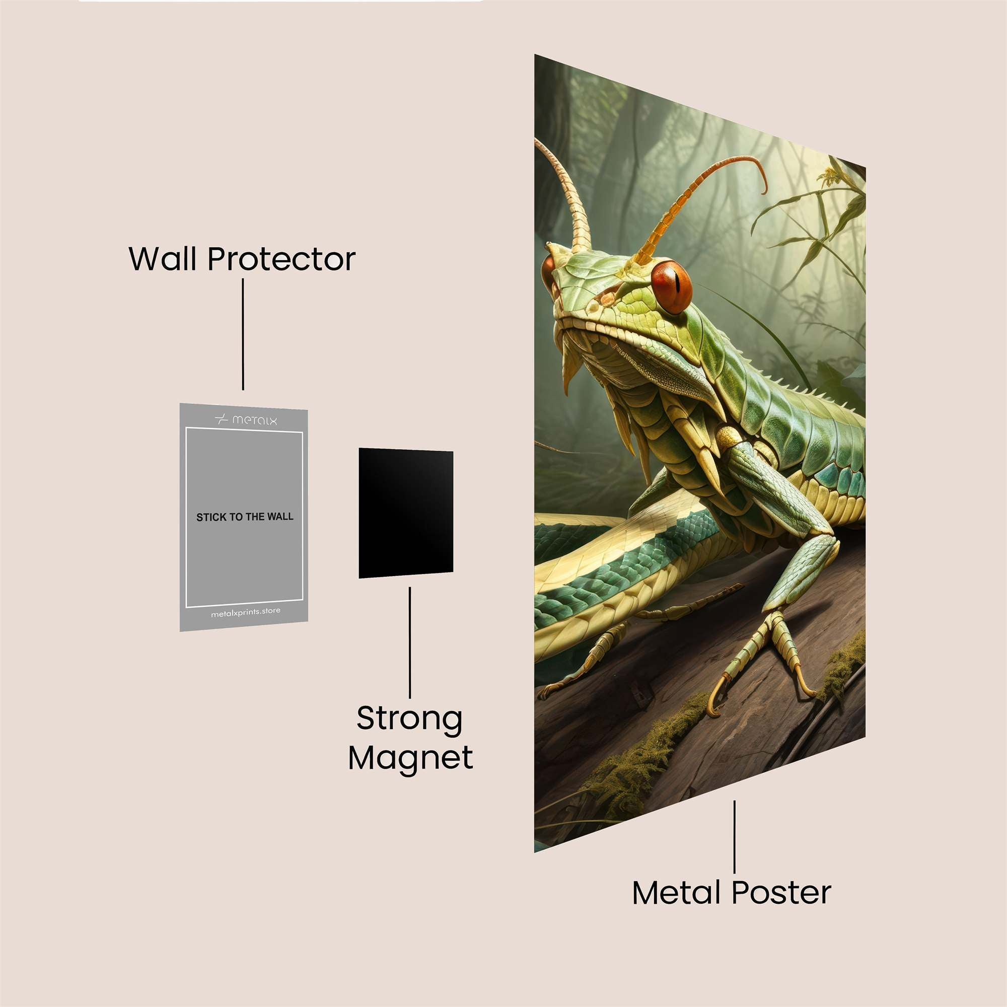 Mantis Mystique Safe Wall Magnetic / M