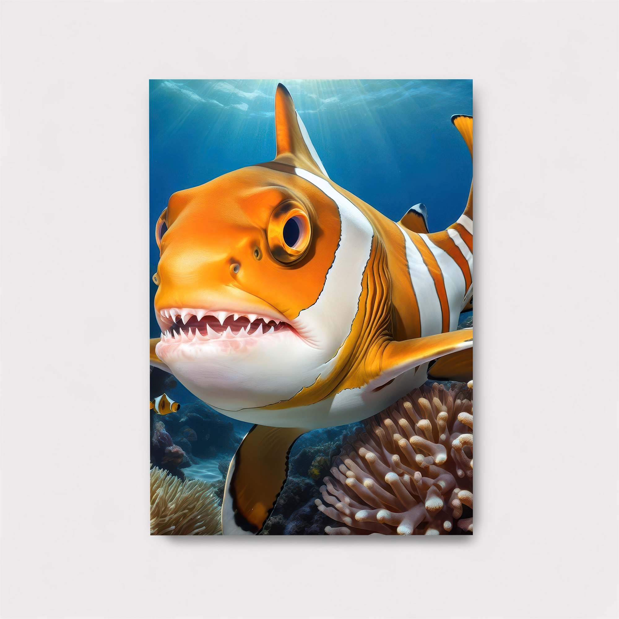 Clownshark Whimsy Safe Wall Magnetic / M