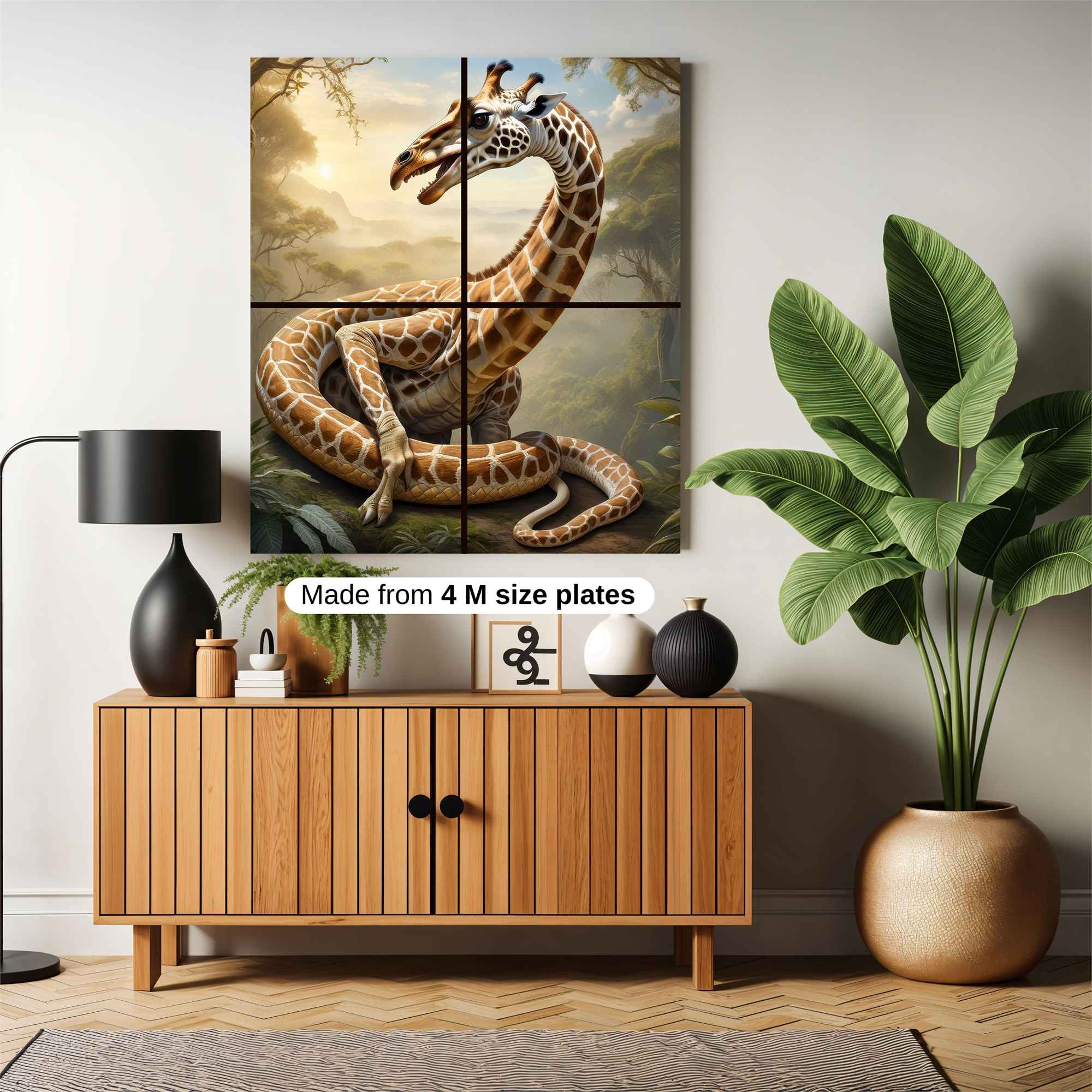 Giraffe Serpentine Safe Wall Magnetic / M