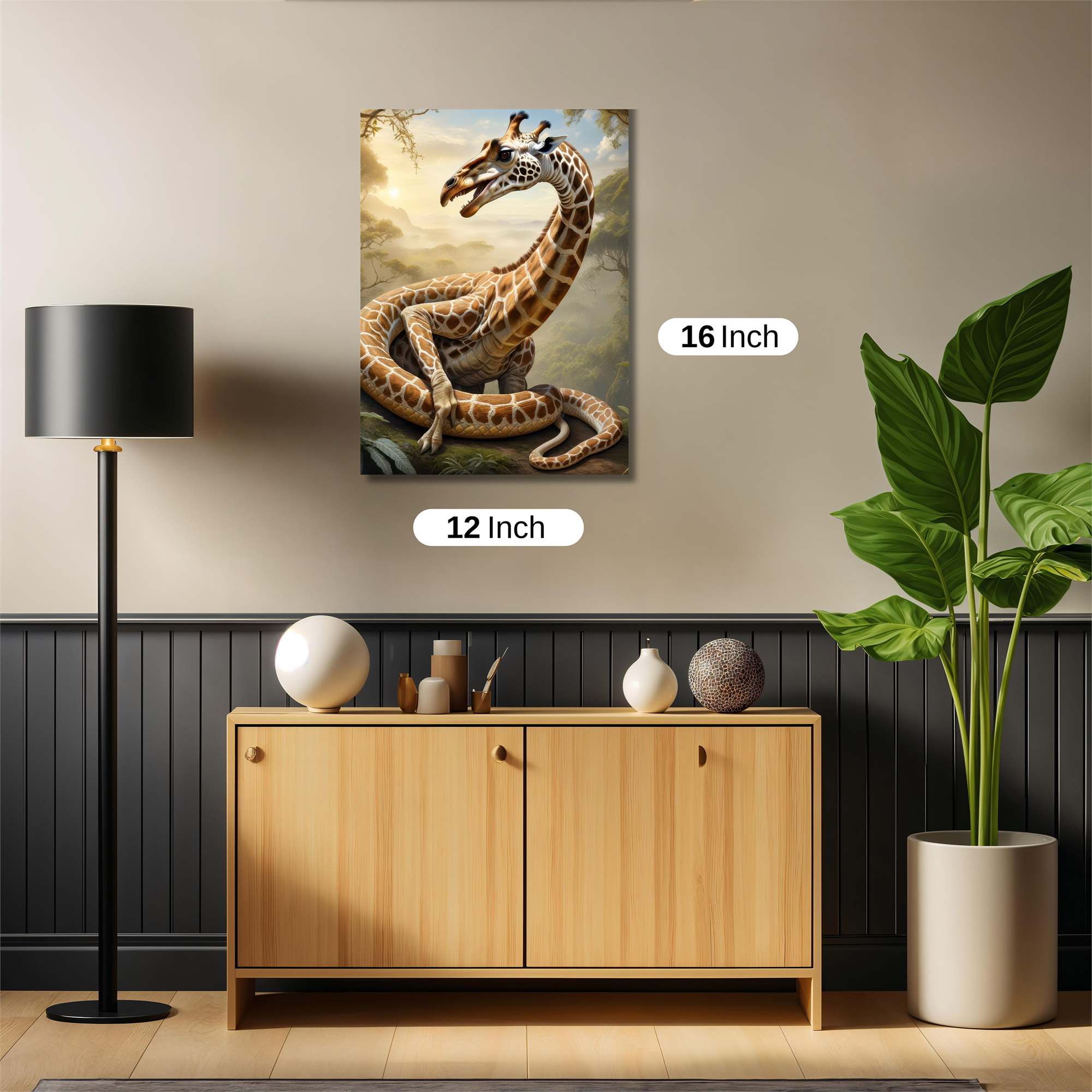 Giraffe Serpentine Safe Wall Magnetic / M