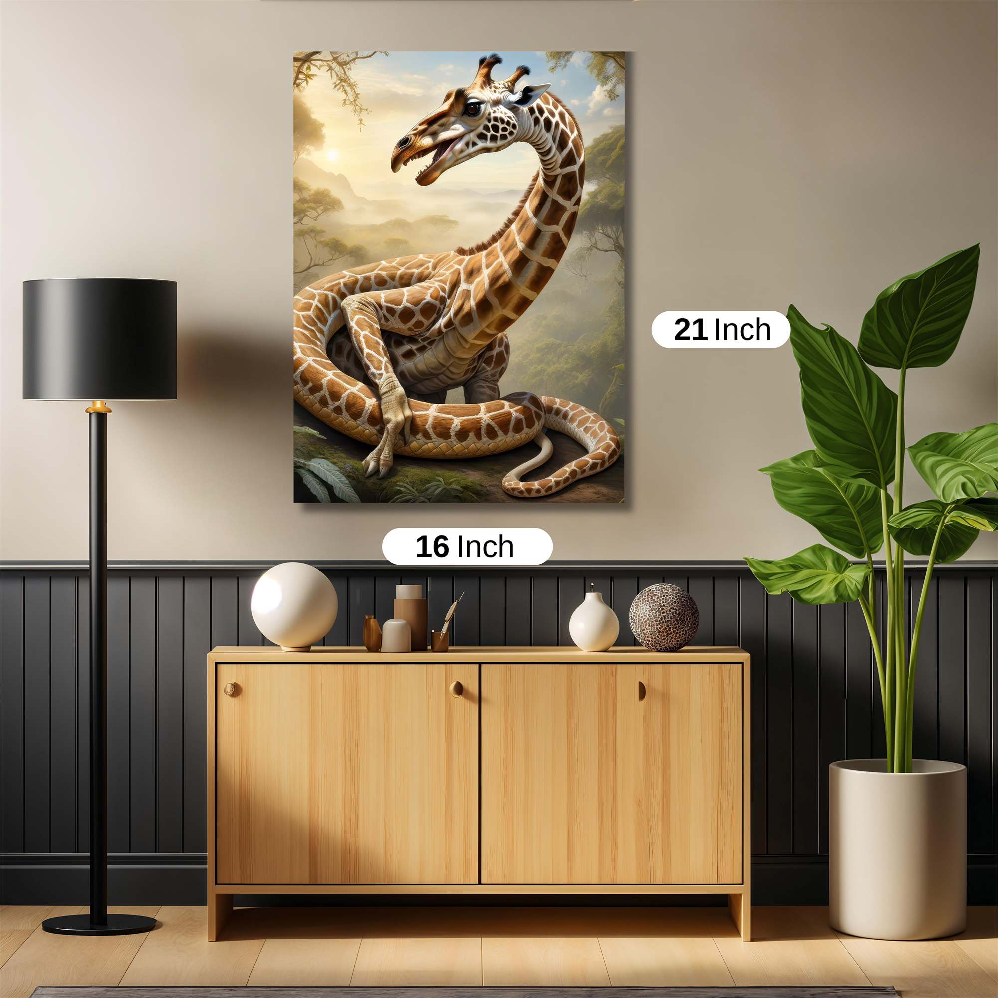 Giraffe Serpentine Safe Wall Magnetic / M