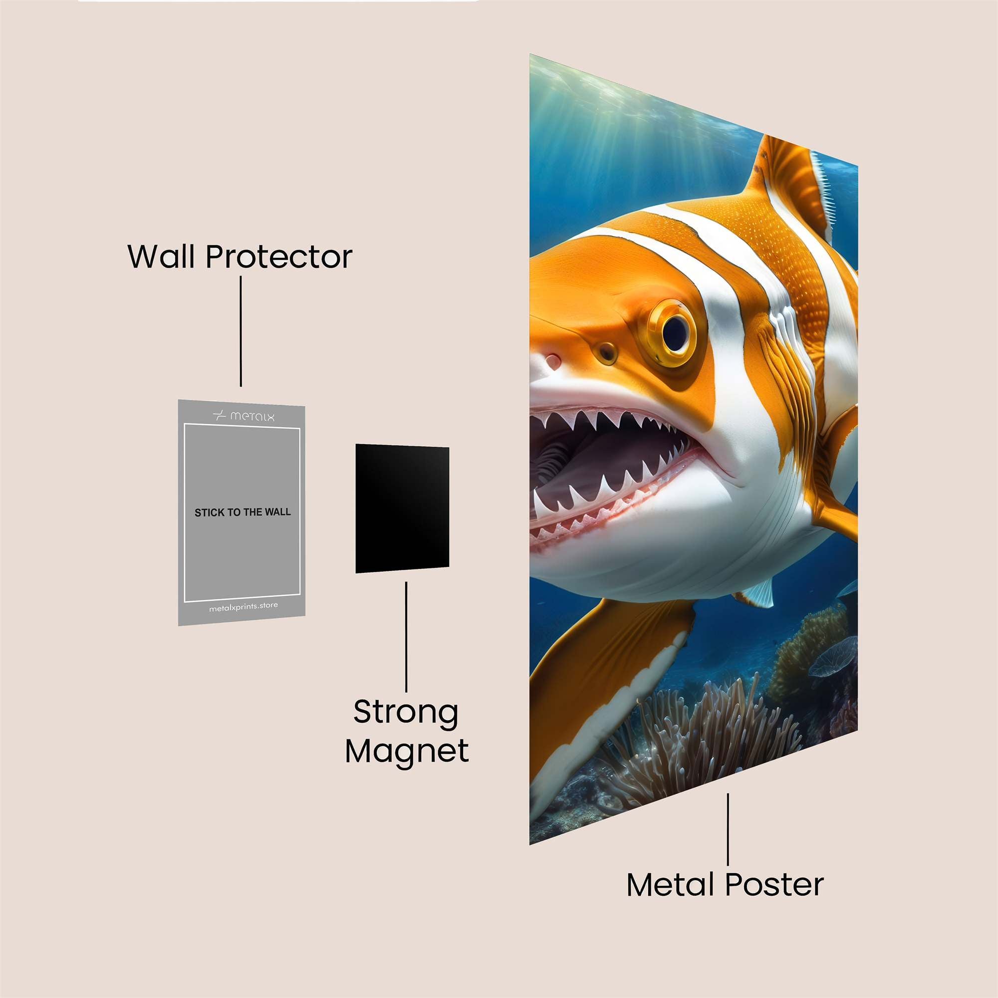 Clownish Menace Safe Wall Magnetic / M