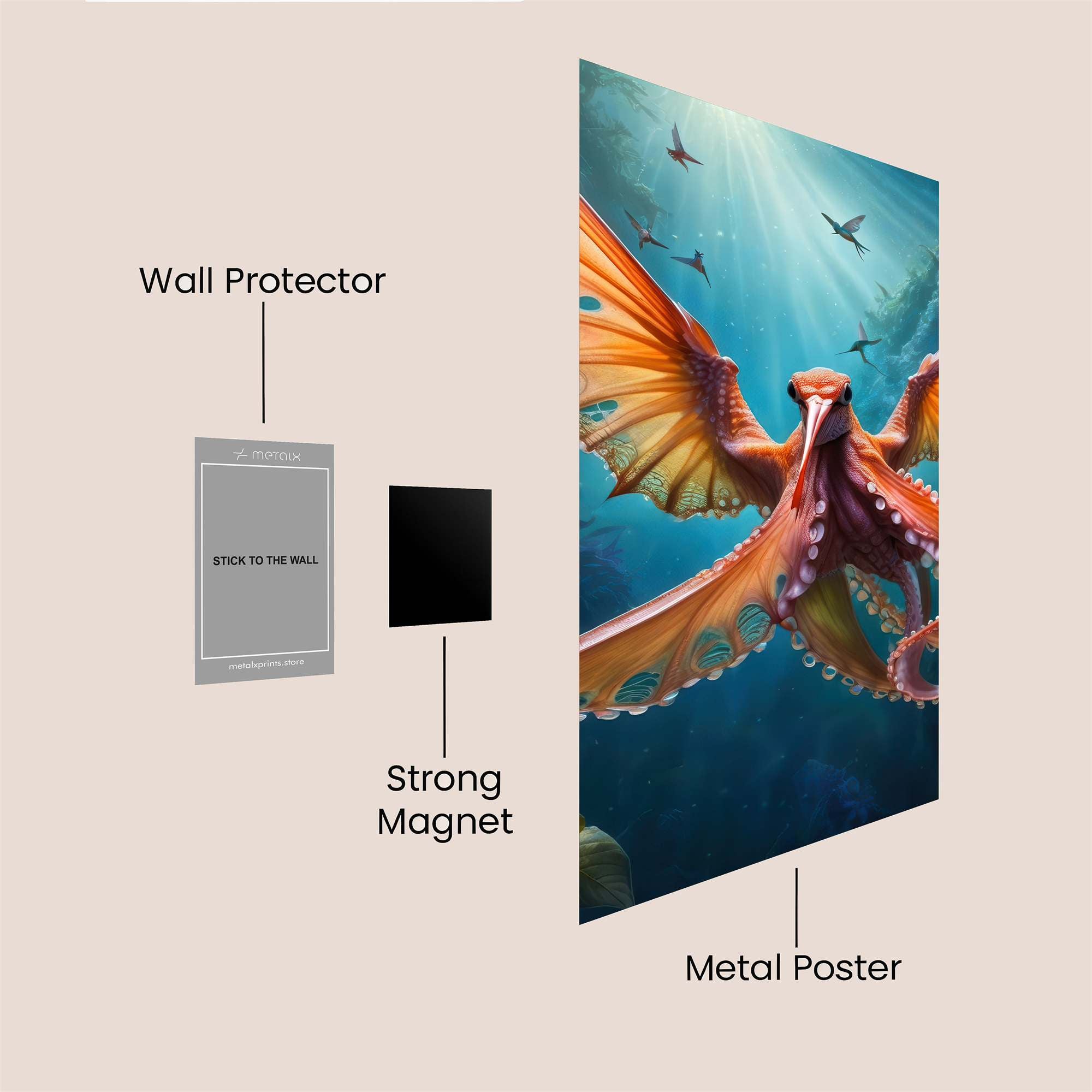 PhoenixSiren Safe Wall Magnetic / M