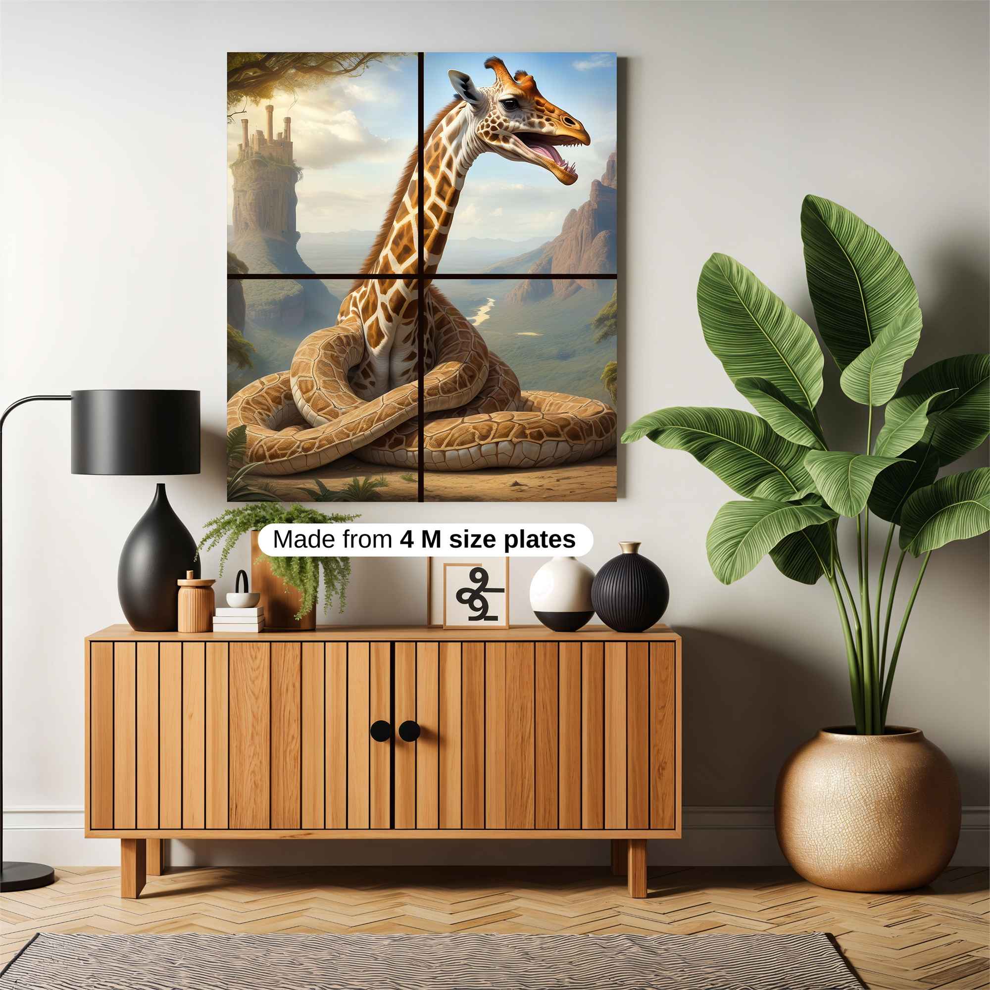Serpentine Giraffe Safe Wall Magnetic / M