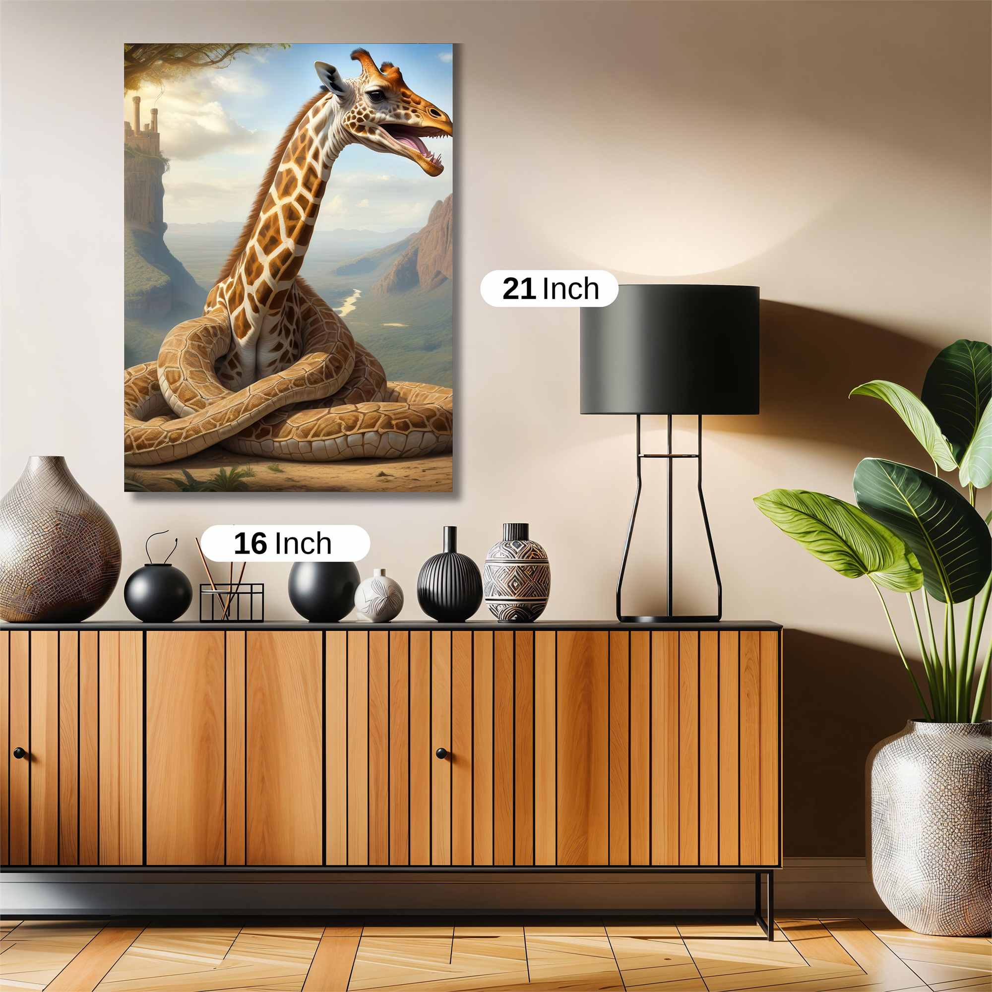 Serpentine Giraffe Safe Wall Magnetic / M