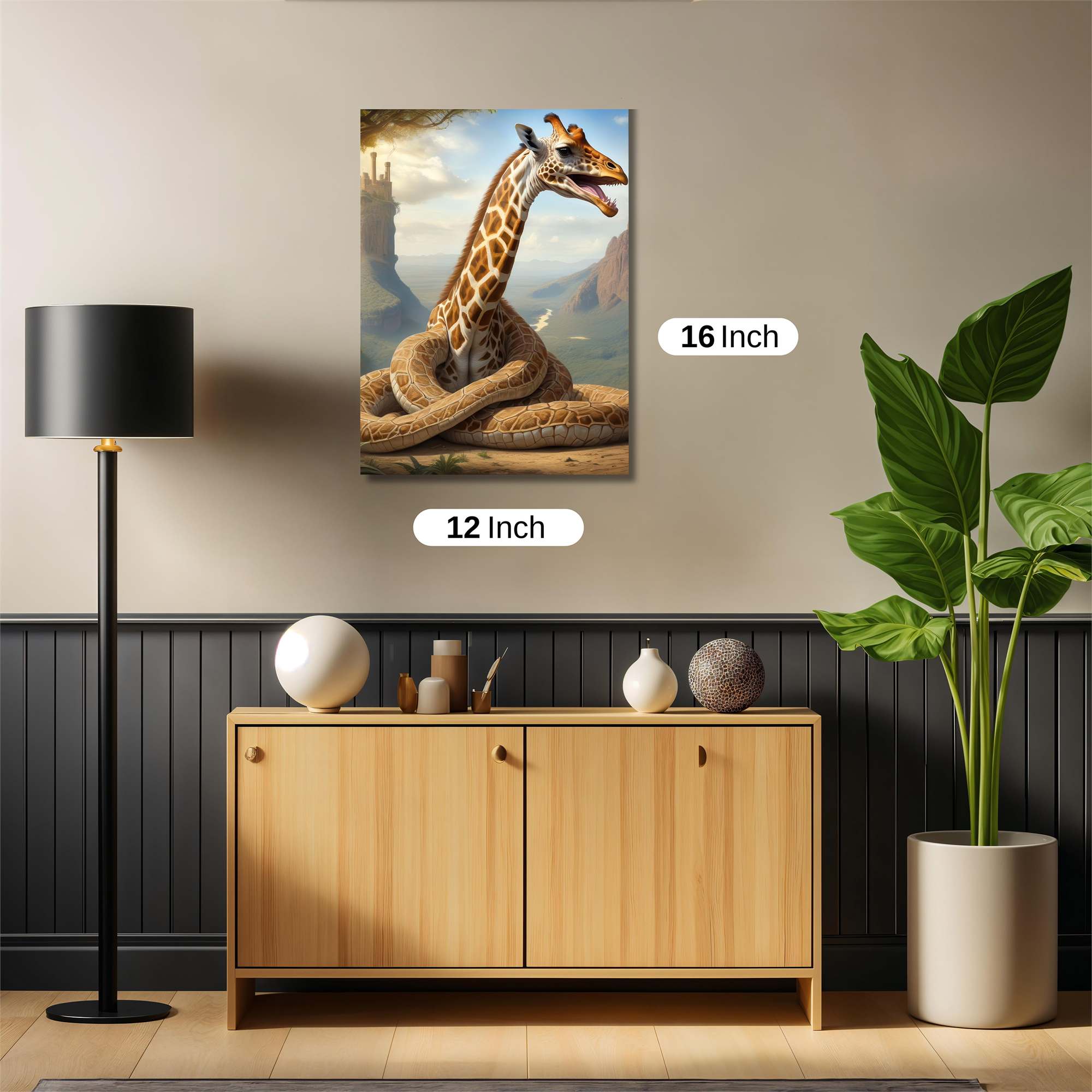 Serpentine Giraffe Safe Wall Magnetic / M