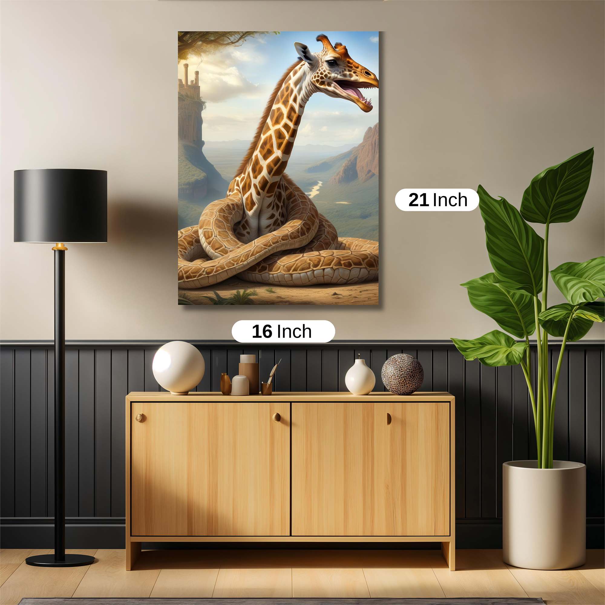 Serpentine Giraffe Safe Wall Magnetic / M