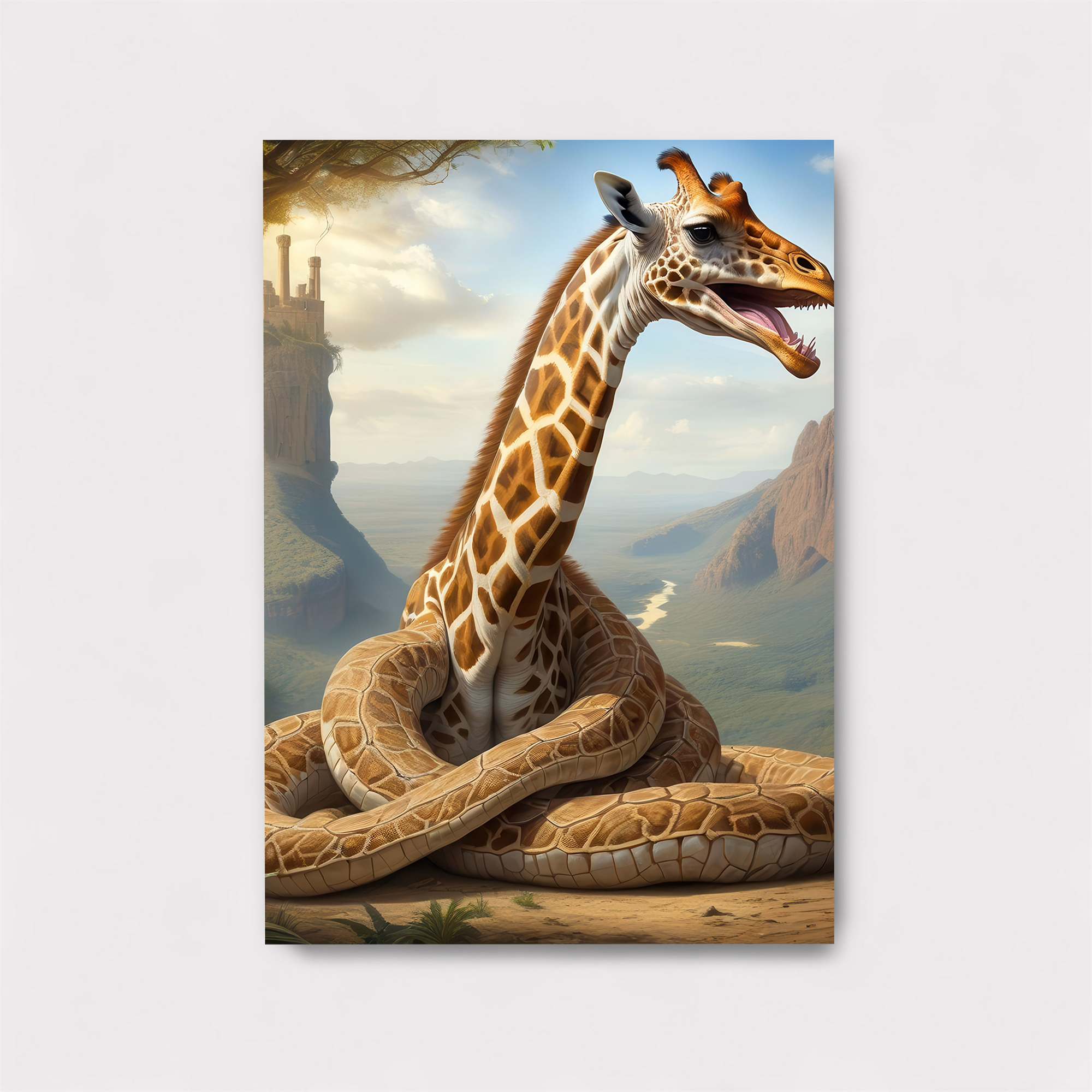 Serpentine Giraffe Safe Wall Magnetic / M