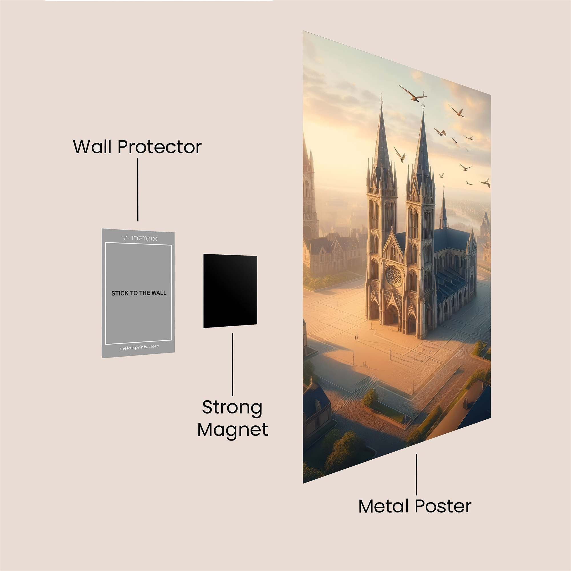 Cathedral Serenity Safe Wall Magnetic / M