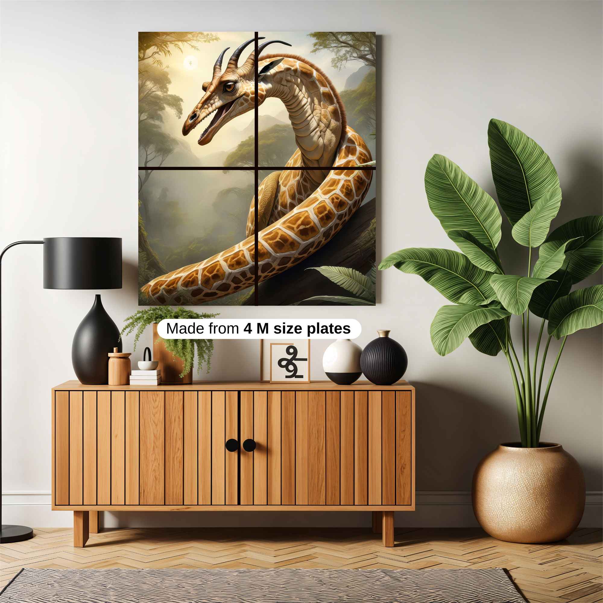 Giraffe Dragon Safe Wall Magnetic / M