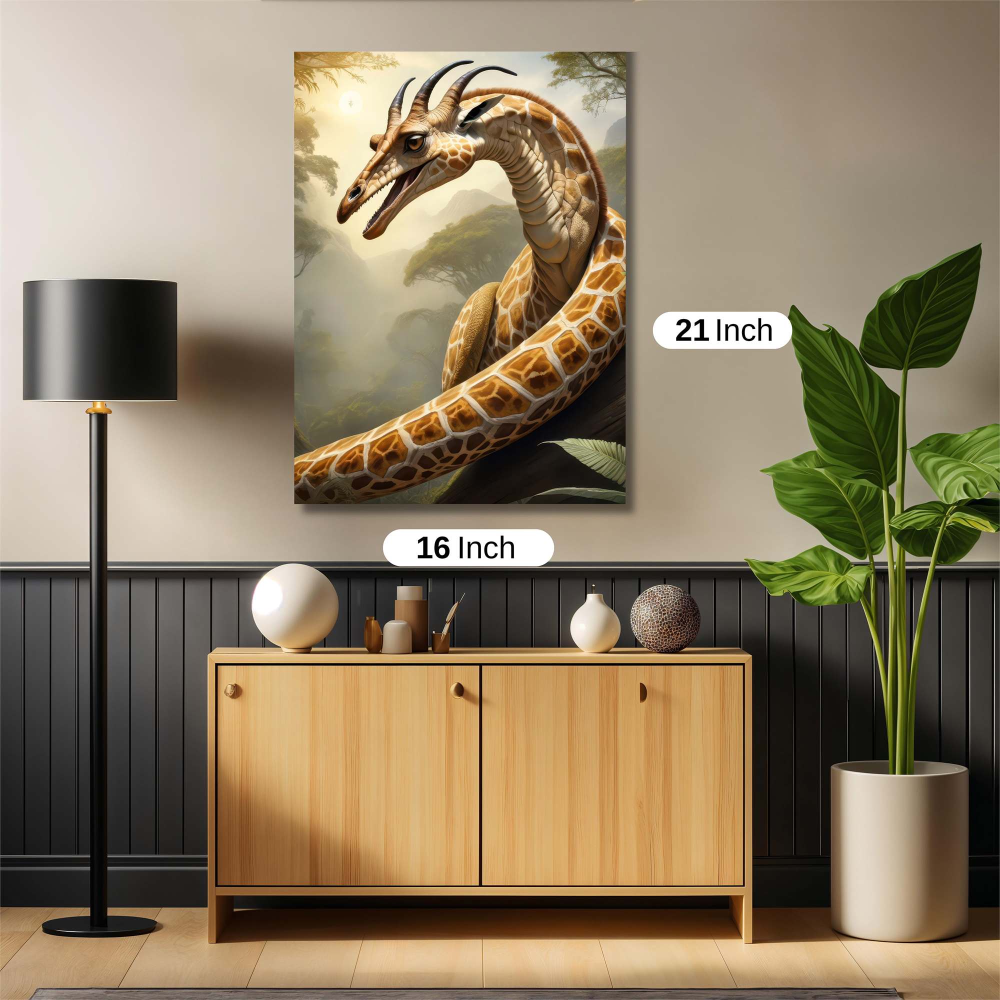 Giraffe Dragon Safe Wall Magnetic / M