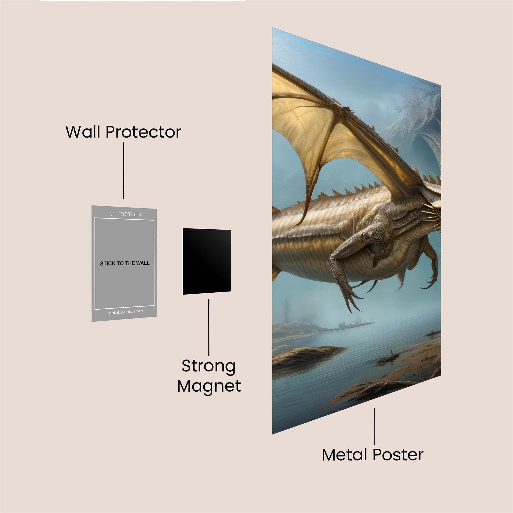 Dragon Serene Safe Wall Magnetic / M