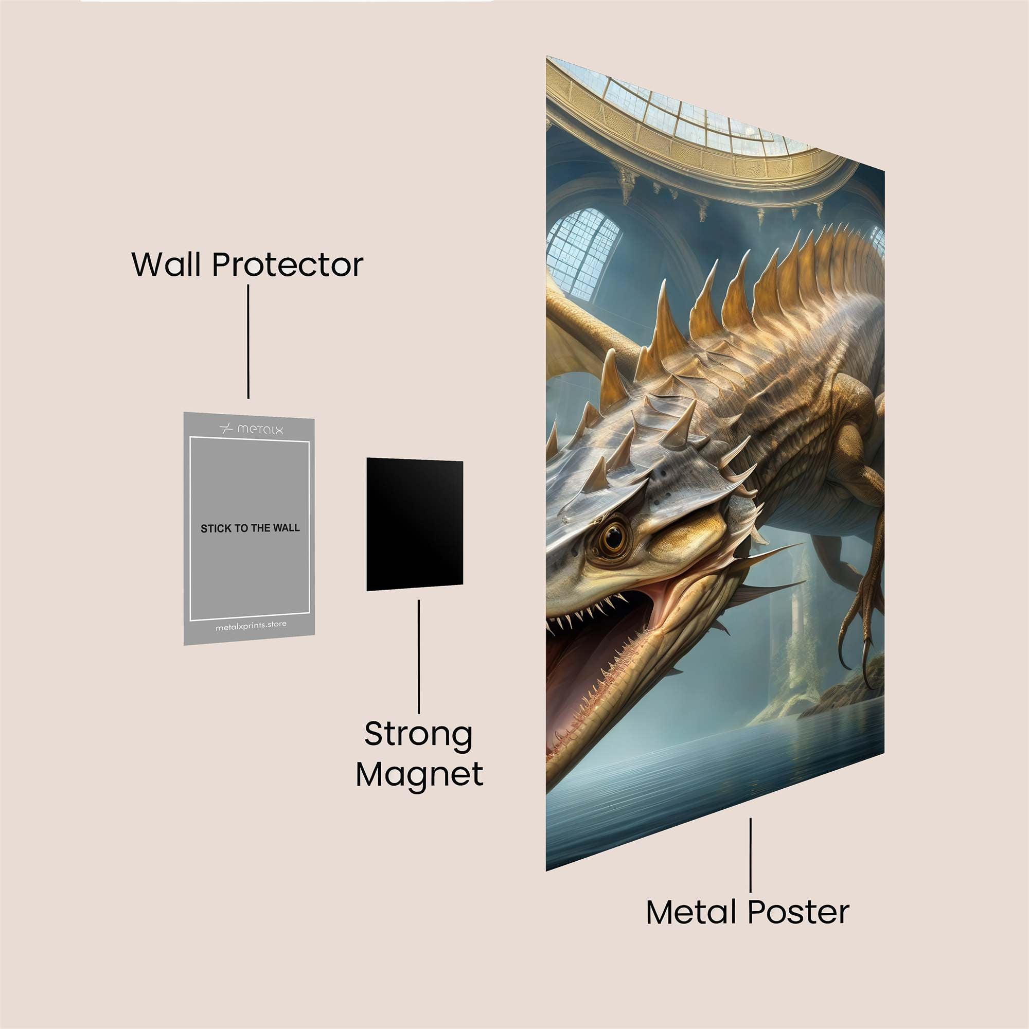 Dragon Majesty Safe Wall Magnetic / M