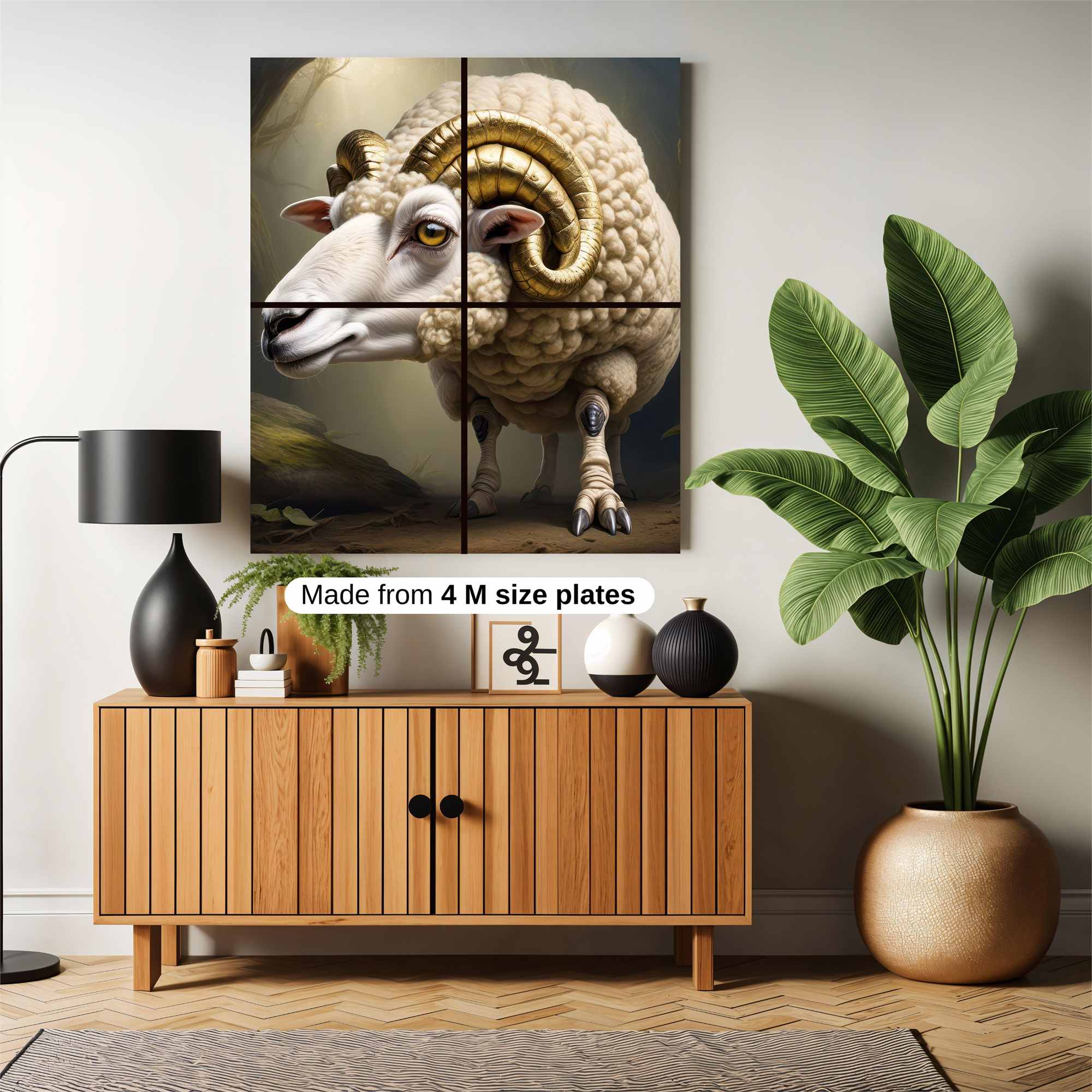 Golden Ram Safe Wall Magnetic / M