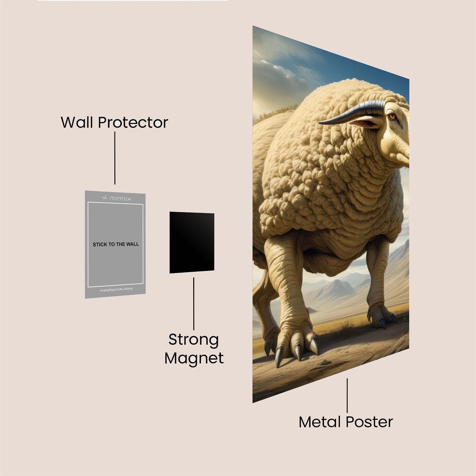 Dolly Majestic Safe Wall Magnetic / M