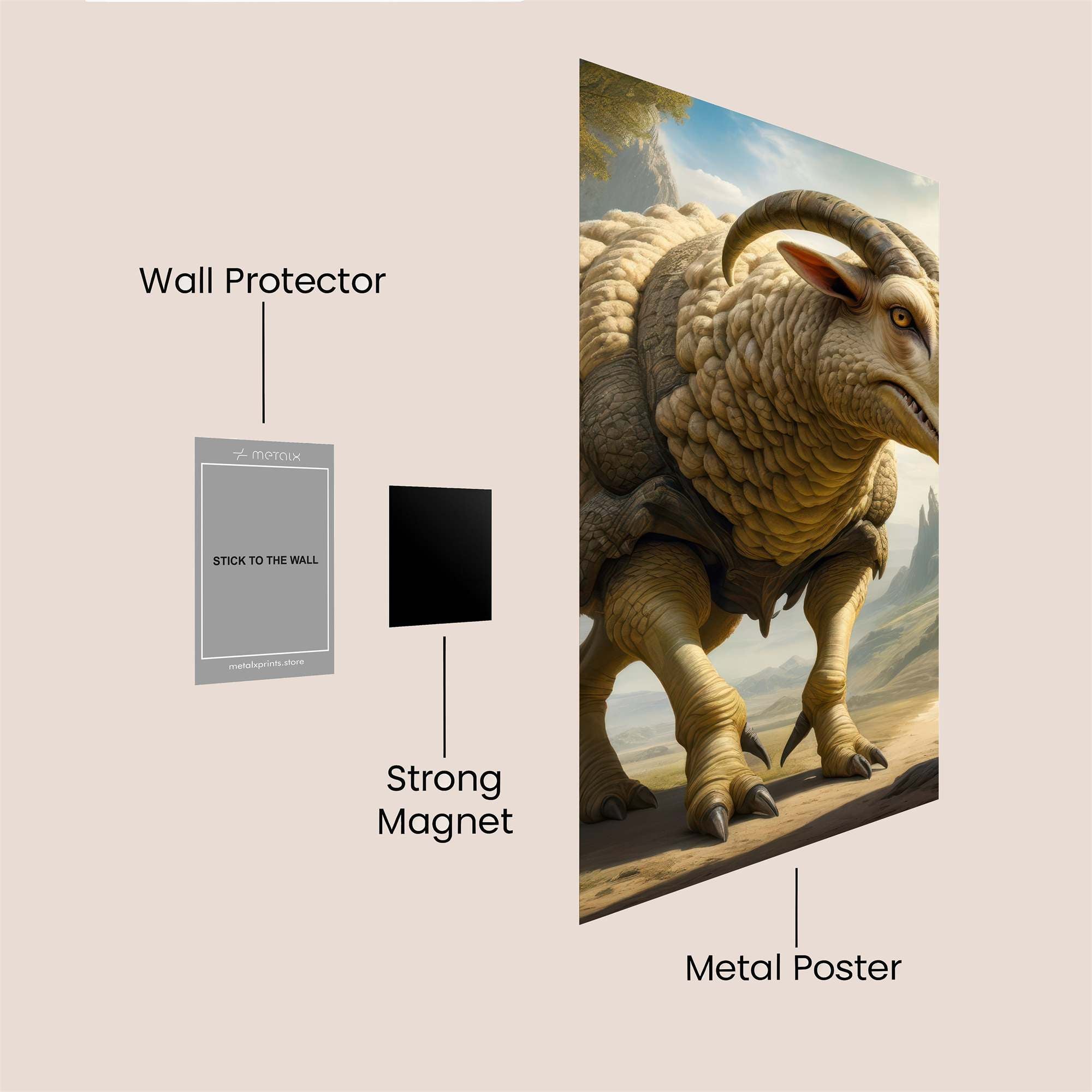 Ram Rage Safe Wall Magnetic / M