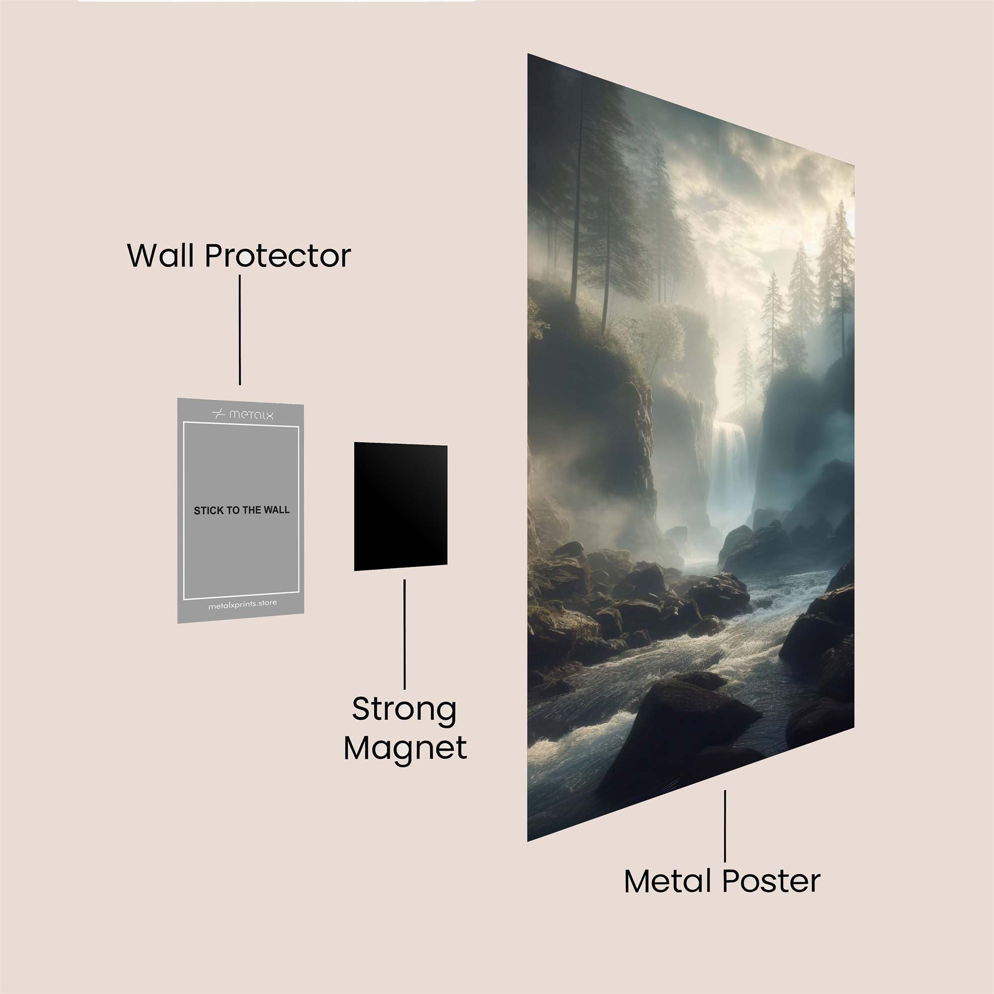 HummingOcto Safe Wall Magnetic / M