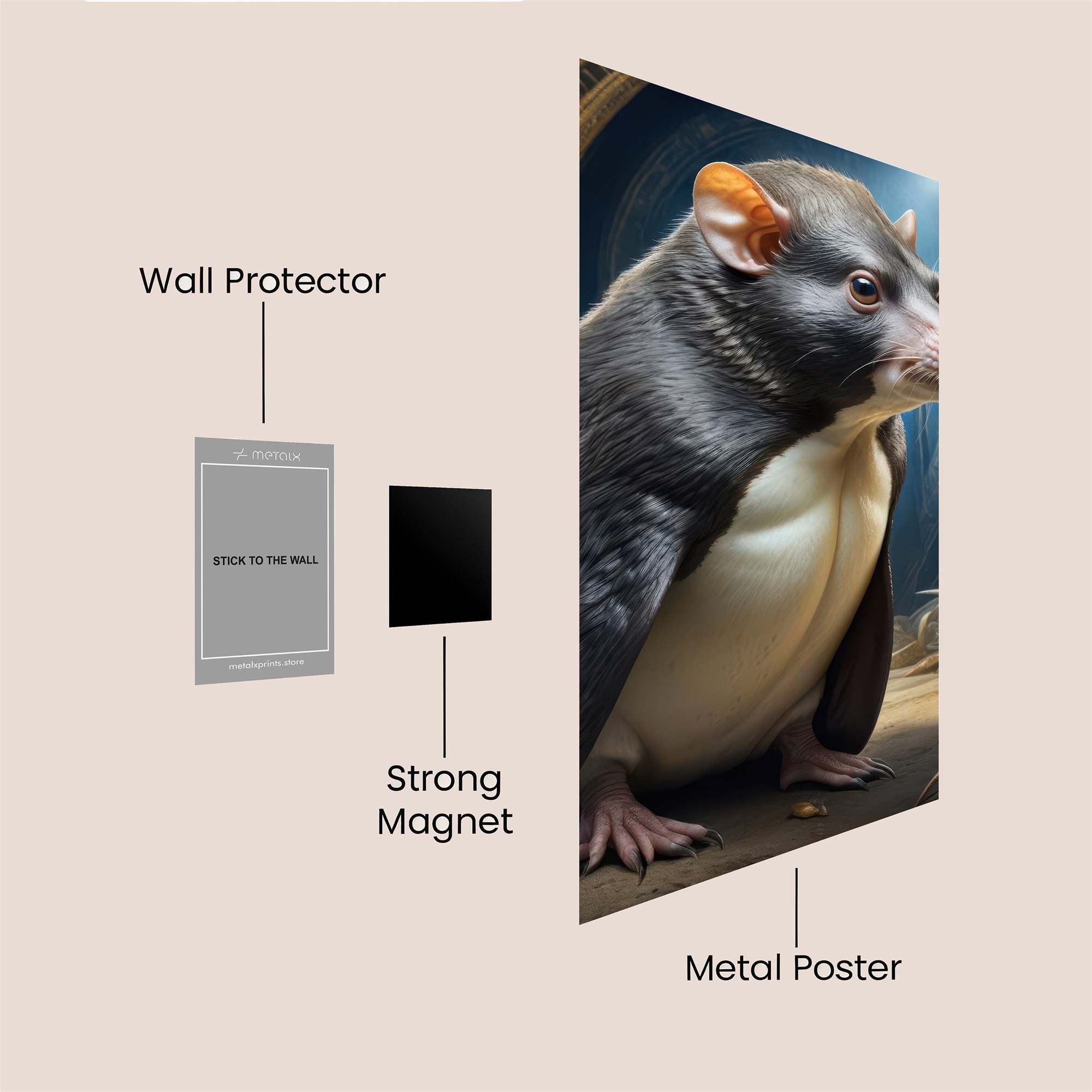 Penguinish Wonder Safe Wall Magnetic / M