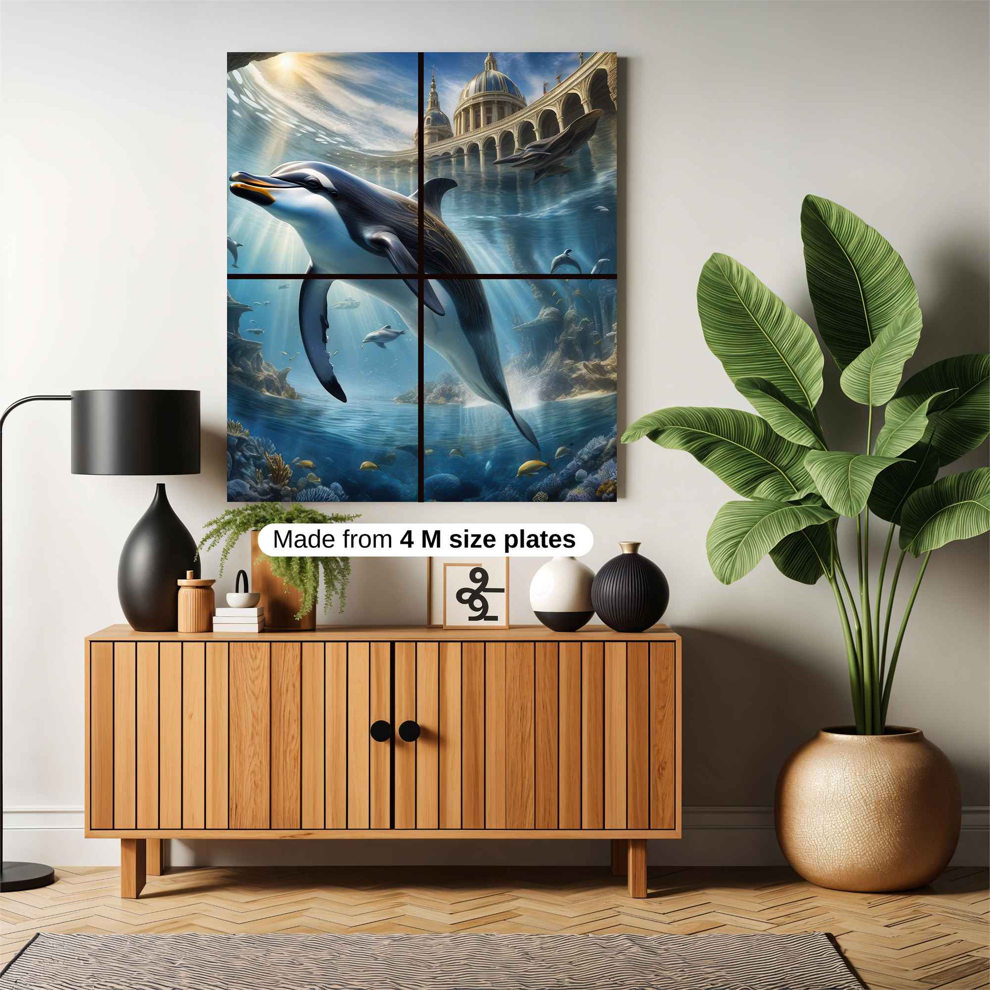 Dolphin Dreamscape Safe Wall Magnetic / M