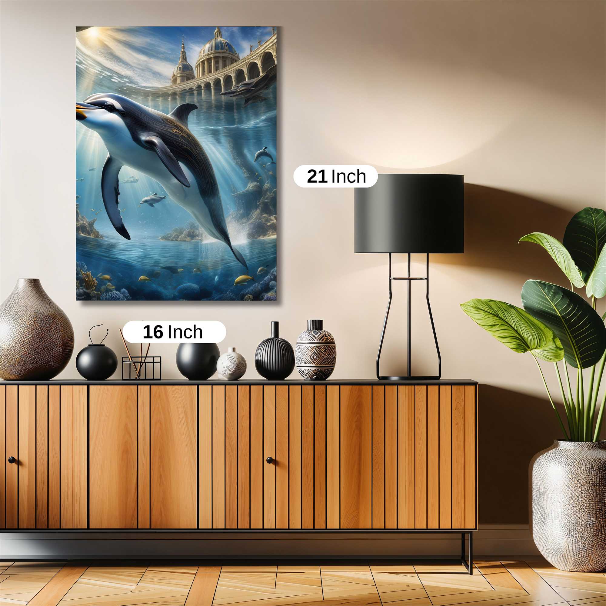 Dolphin Dreamscape Safe Wall Magnetic / M