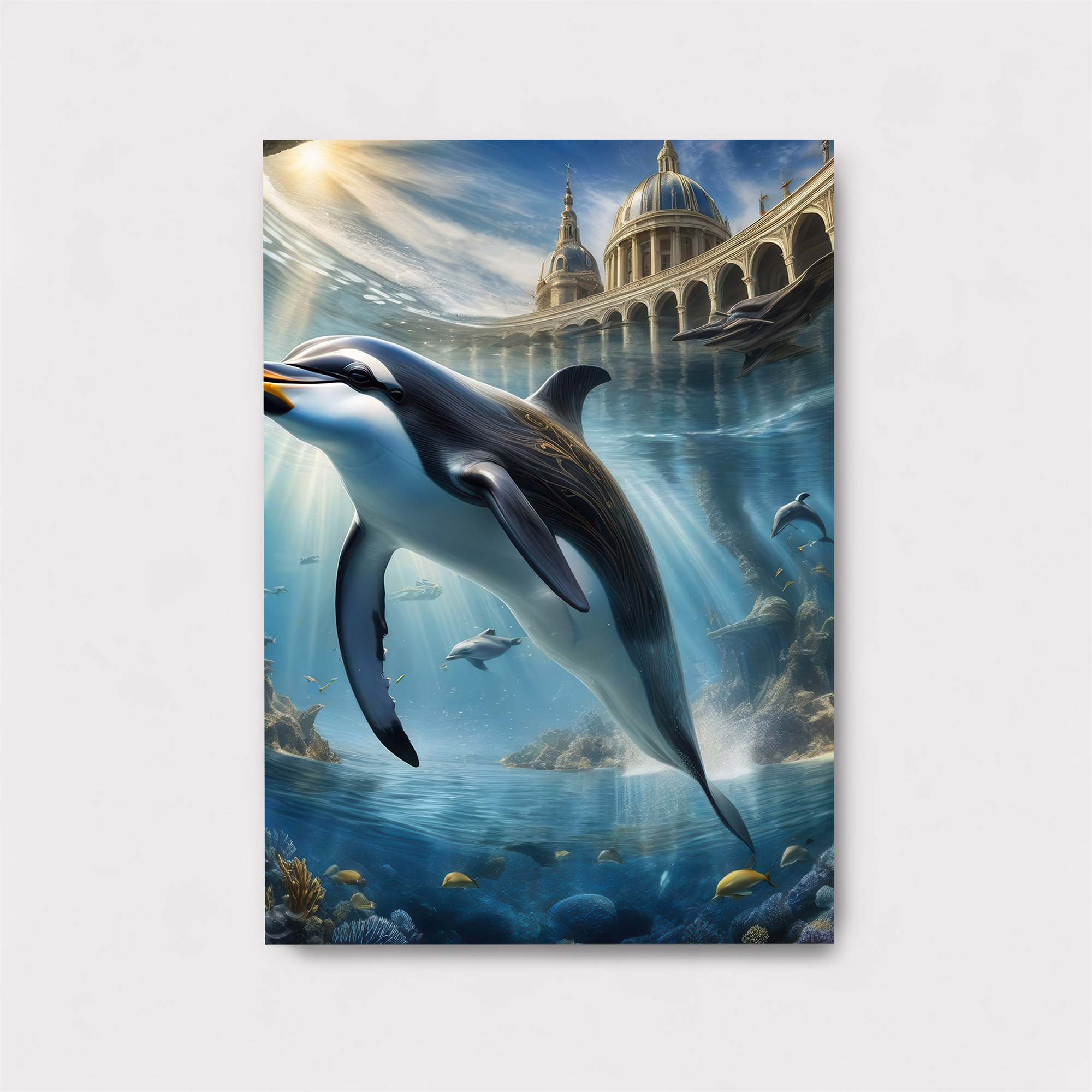 Dolphin Dreamscape Safe Wall Magnetic / M