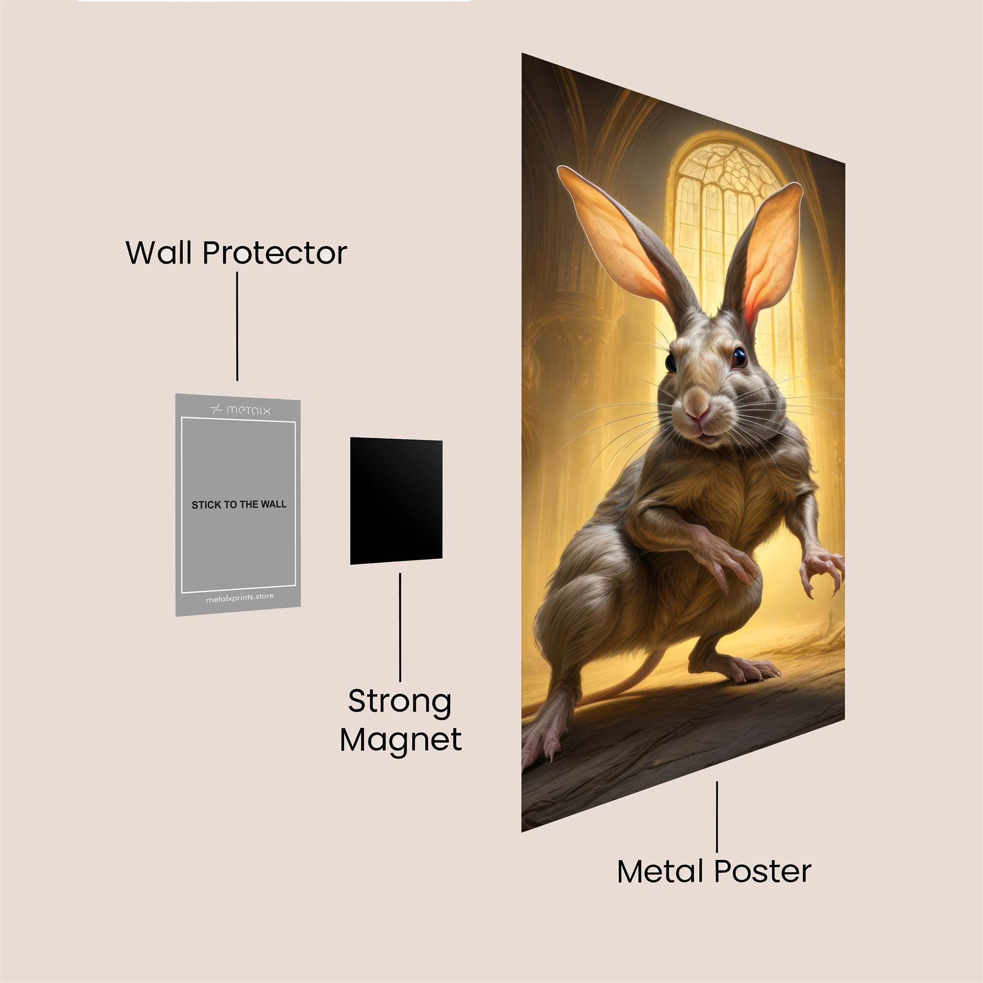 Church Rabbit Safe Wall Magnetic / M