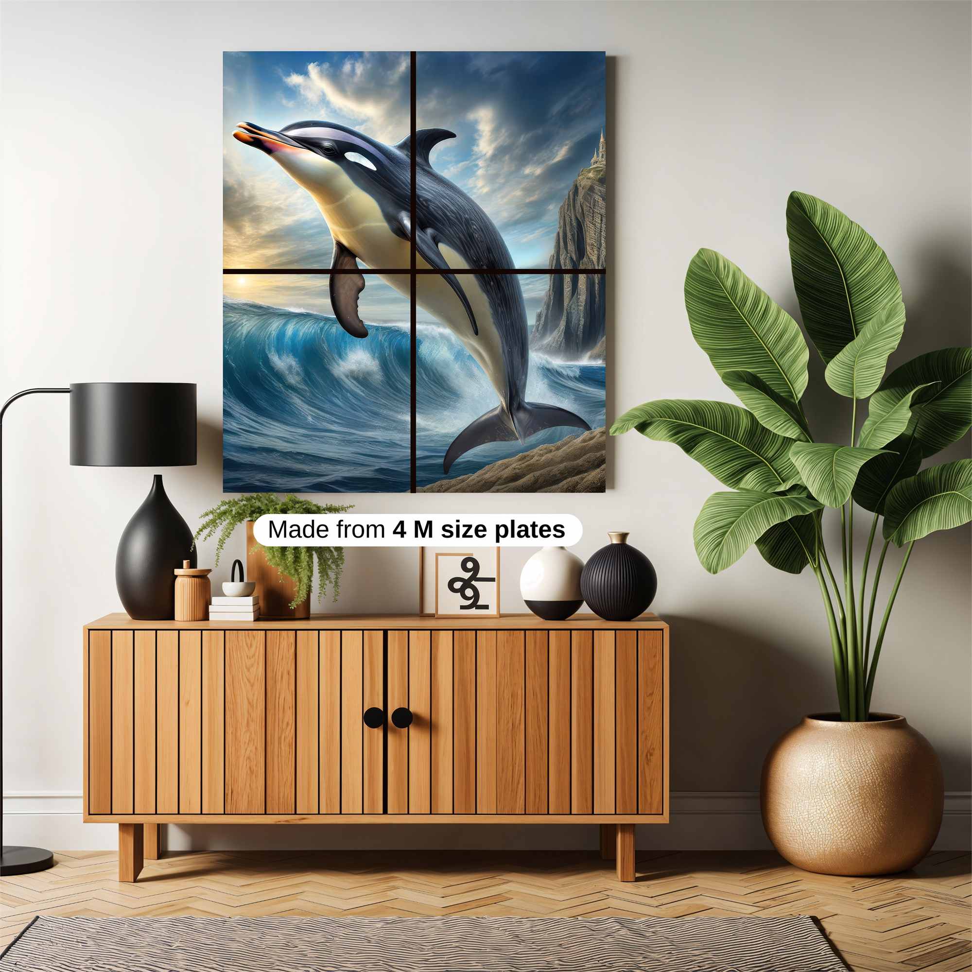 Dolphin Dream Safe Wall Magnetic / M