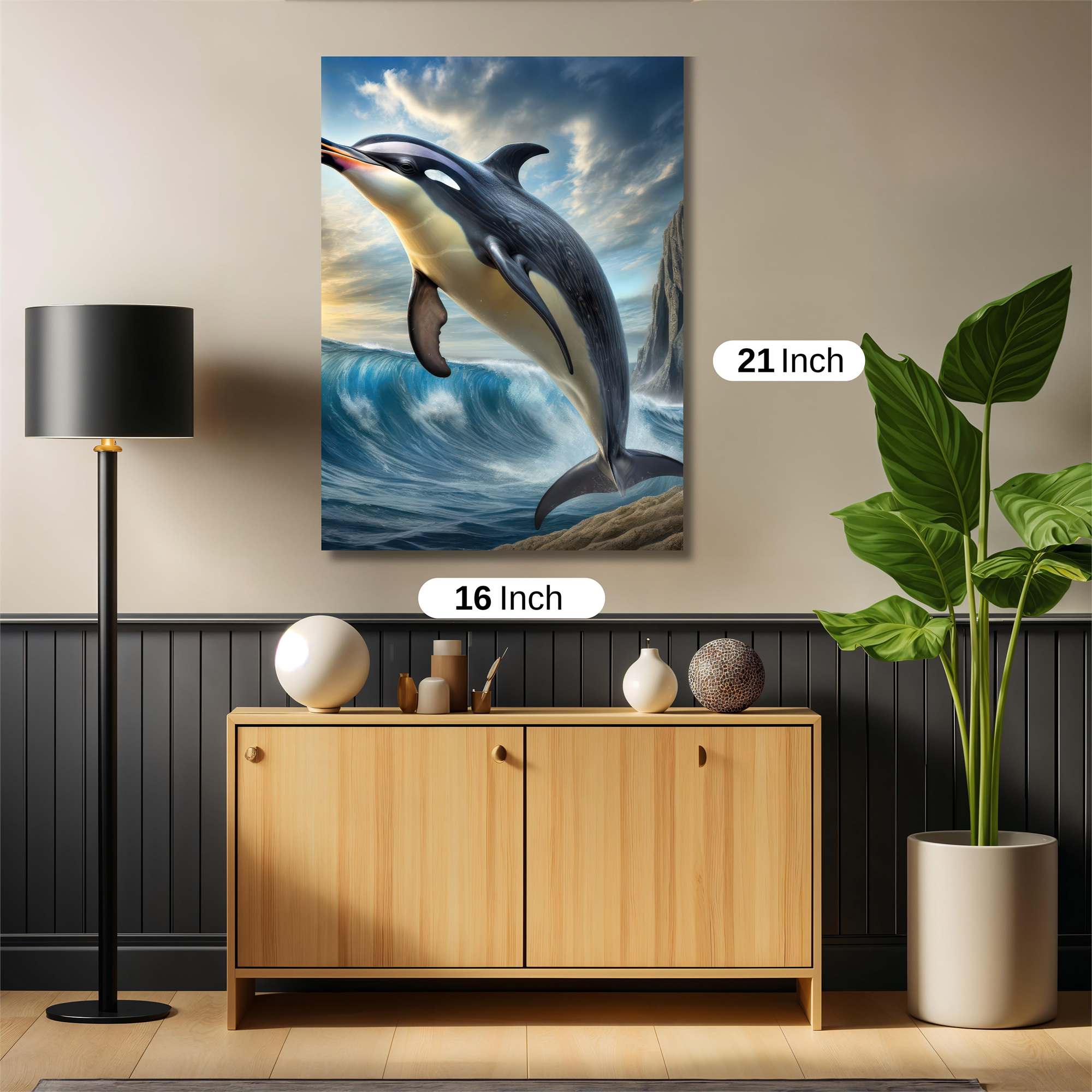 Dolphin Dream Safe Wall Magnetic / M