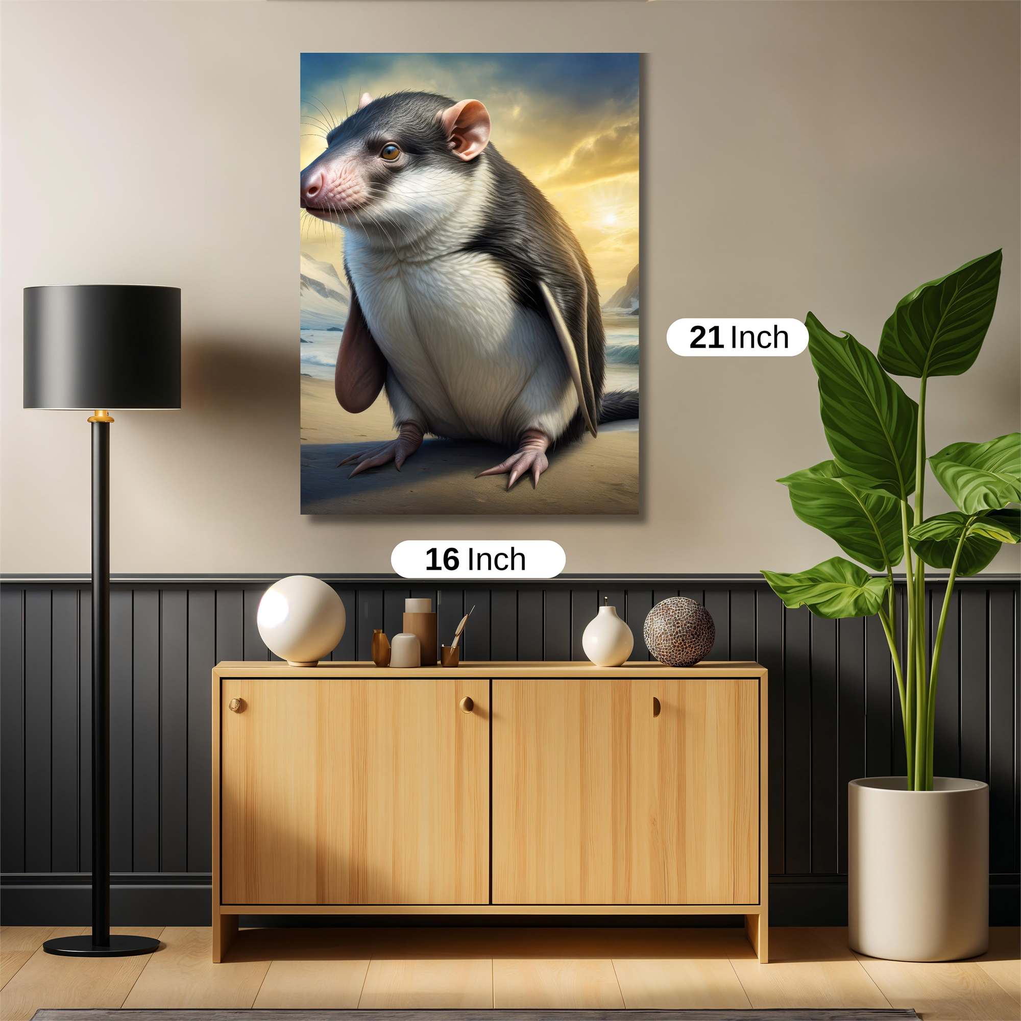 Penguin Rat - Serene Safe Wall Magnetic / M