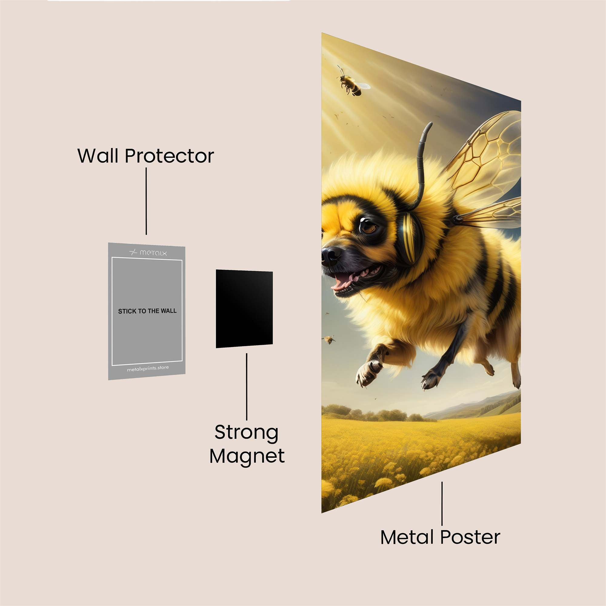 Bee Bliss Safe Wall Magnetic / M