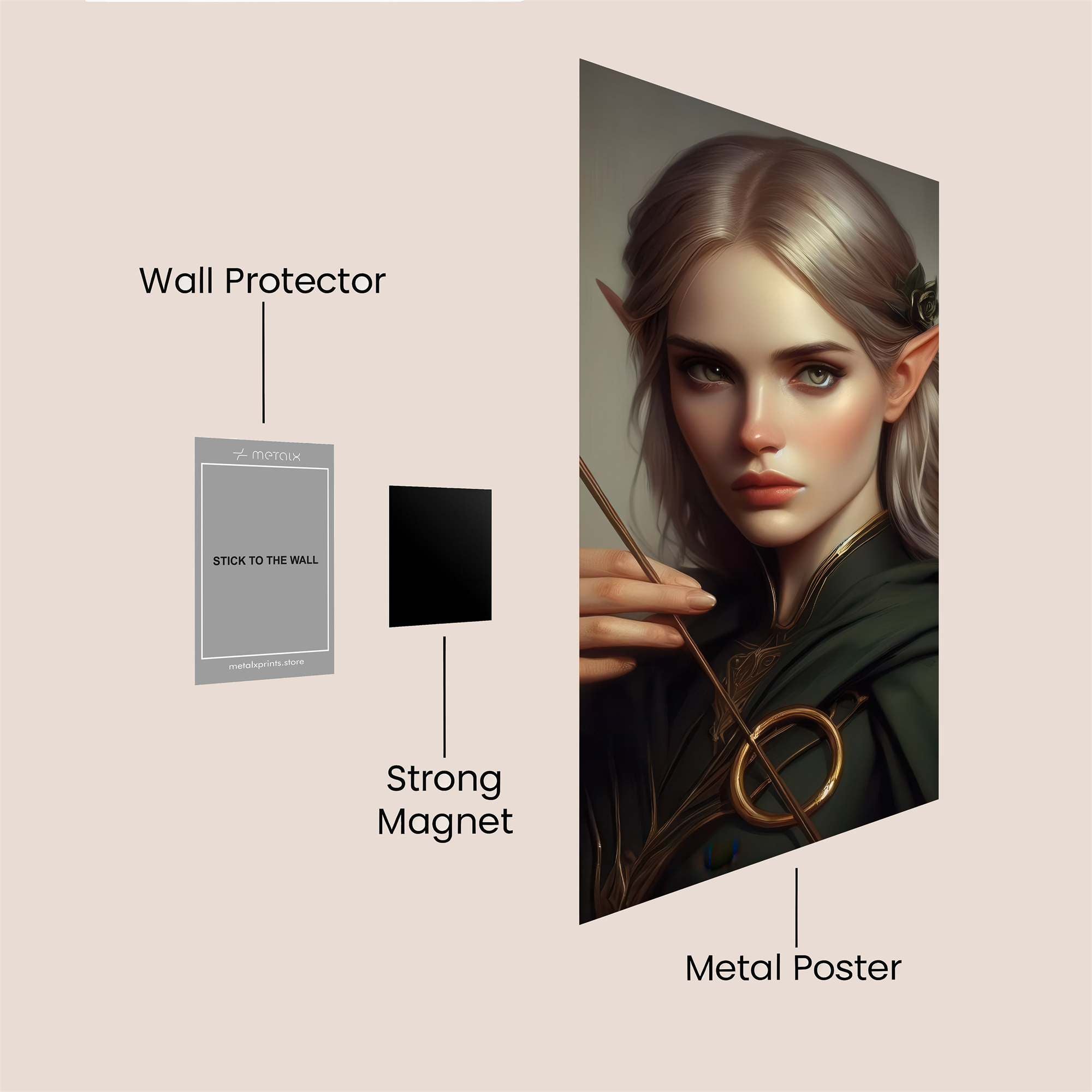 Elf Enigma Safe Wall Magnetic / M