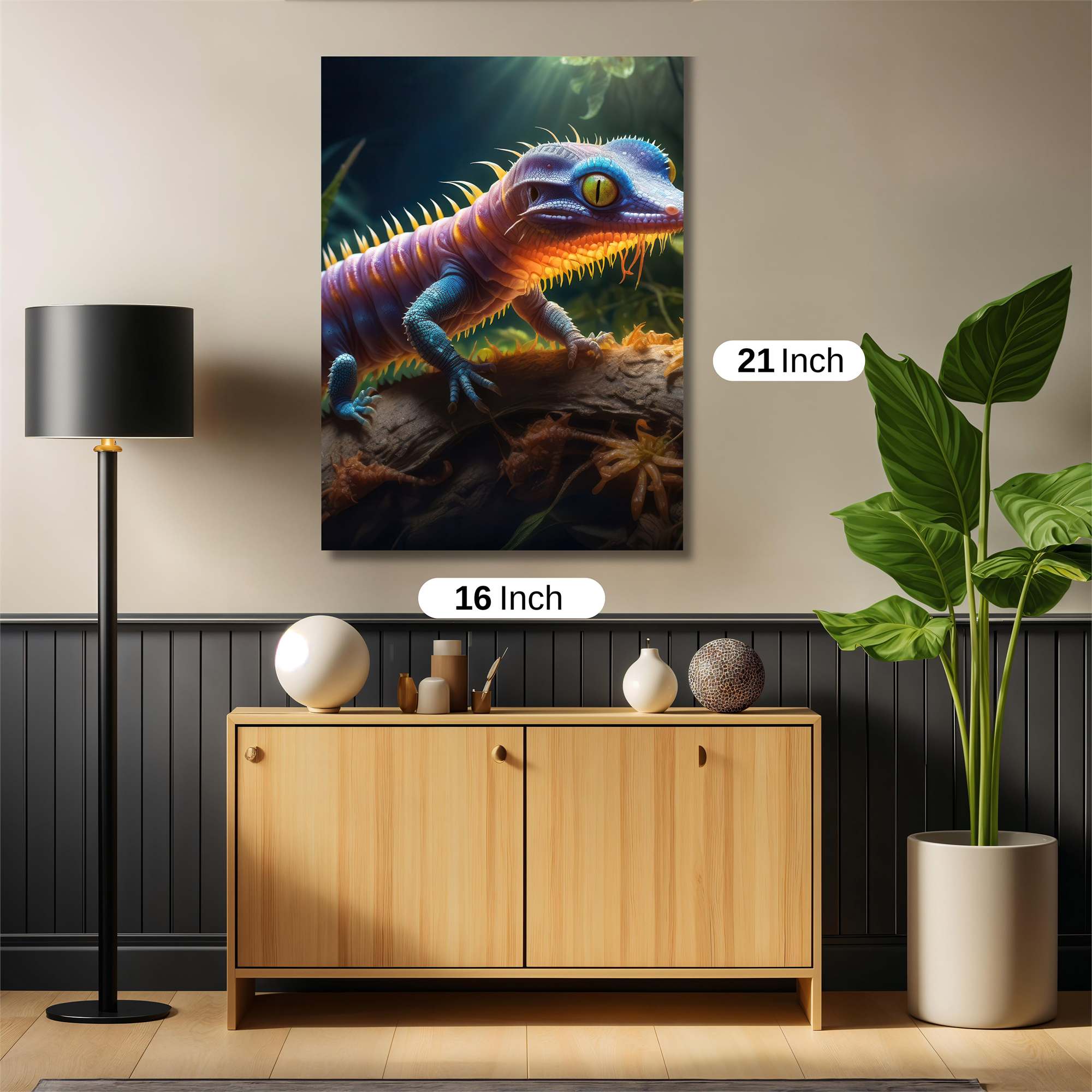 Lizard Glow Safe Wall Magnetic / M