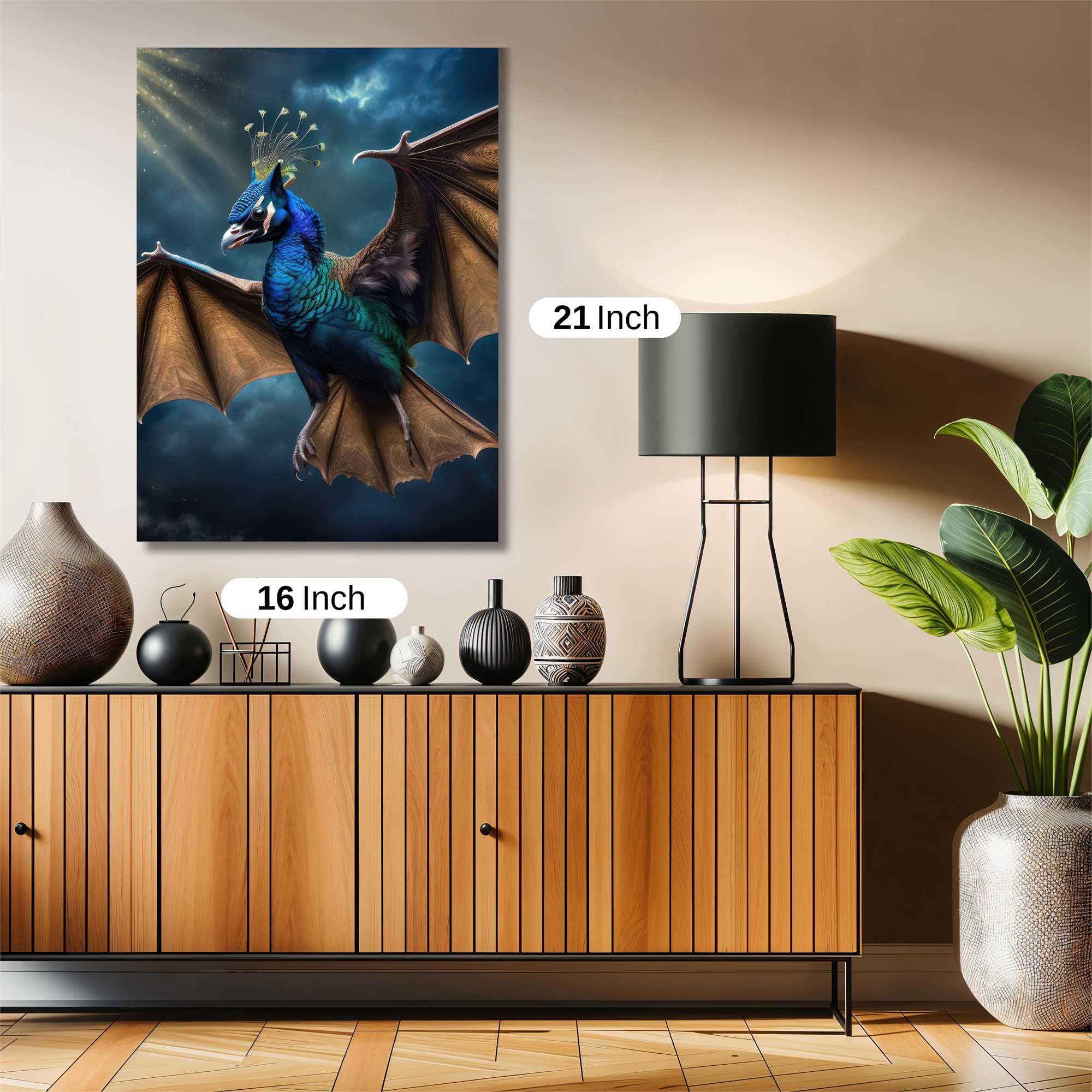 Peacock Phoenix Safe Wall Magnetic / M