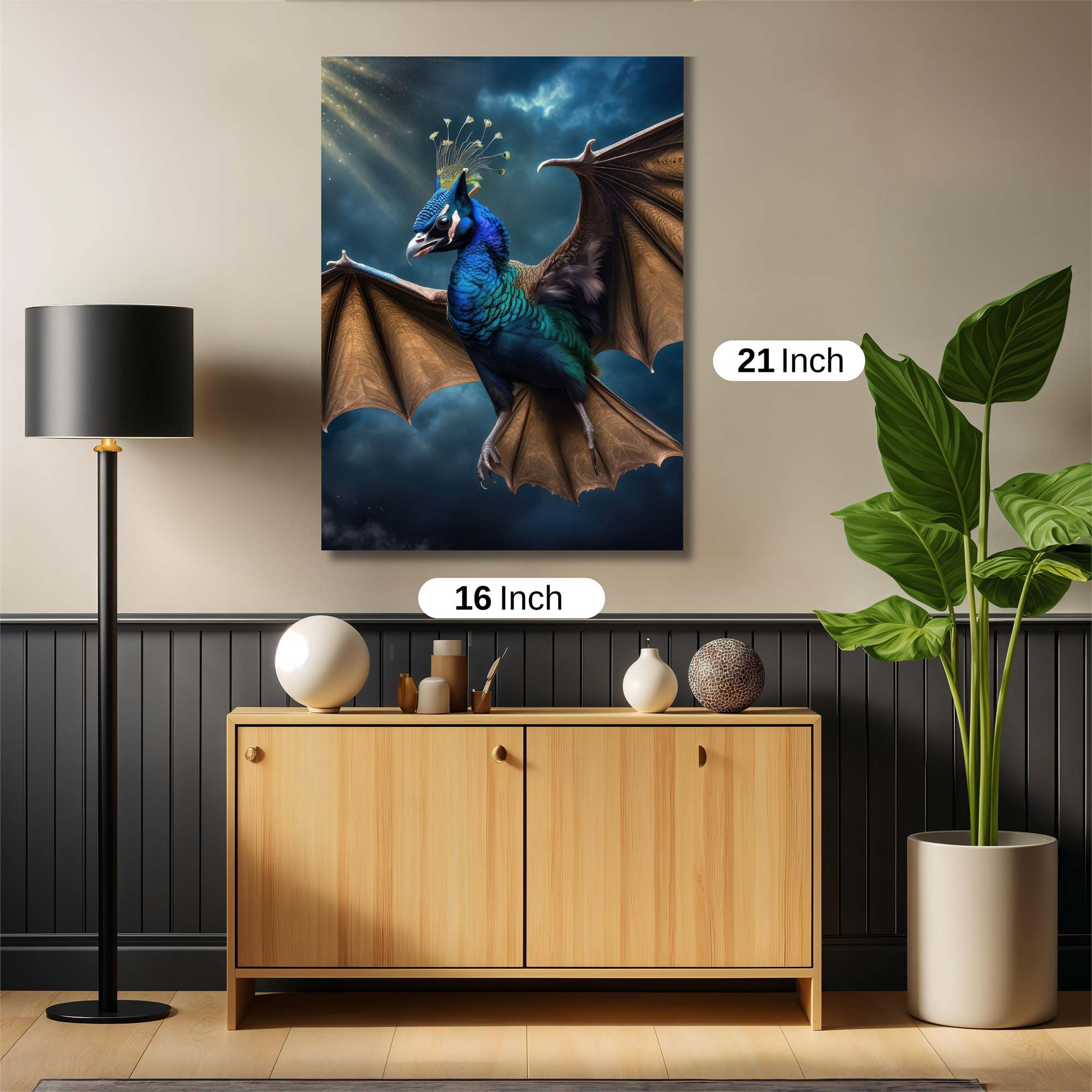 Peacock Phoenix Safe Wall Magnetic / M